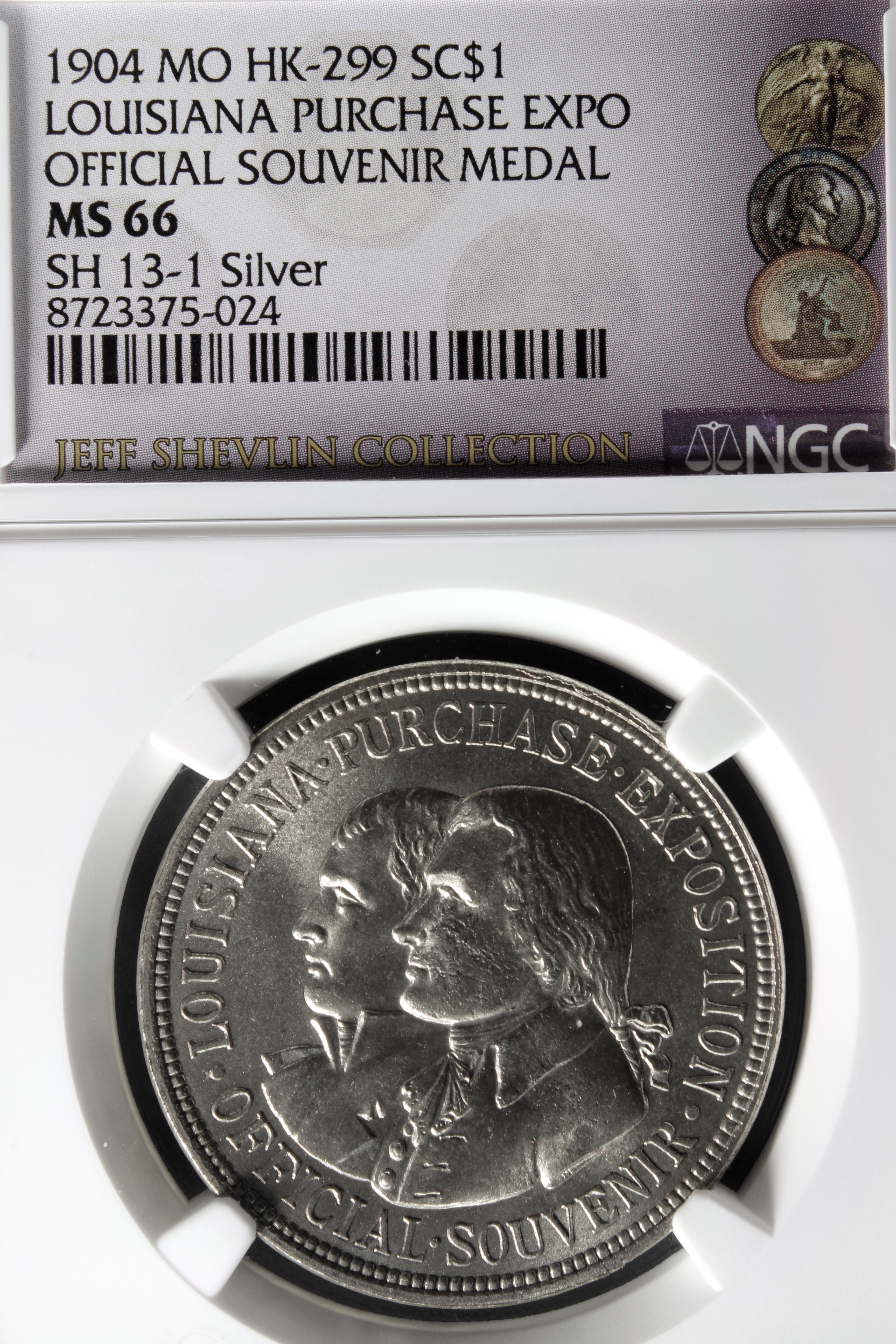 HK-299 1904 Louisiana Purchase Exposition Official SCD – Silver