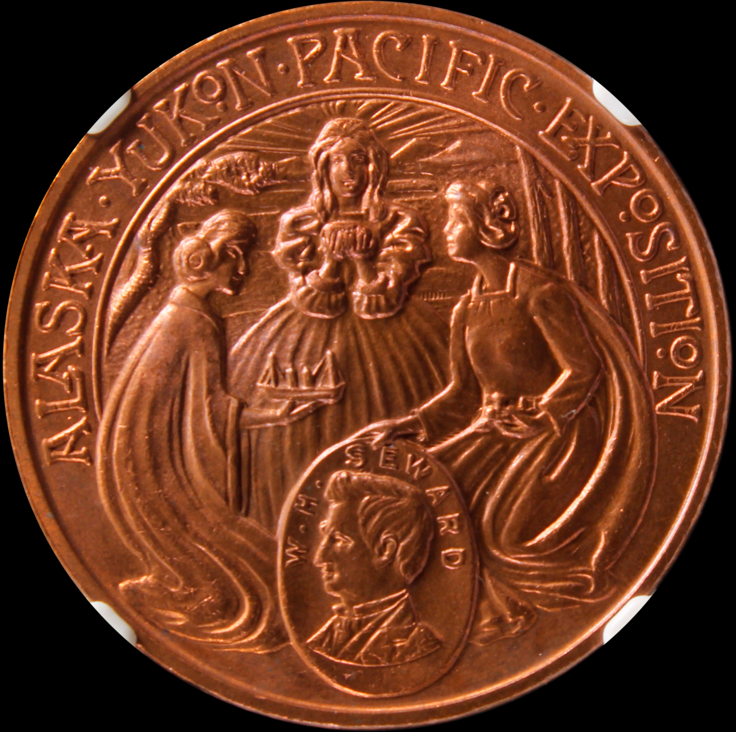 HK-355 1909 Alaska-Yukon-Pacific Exposition Official SCD – Copper