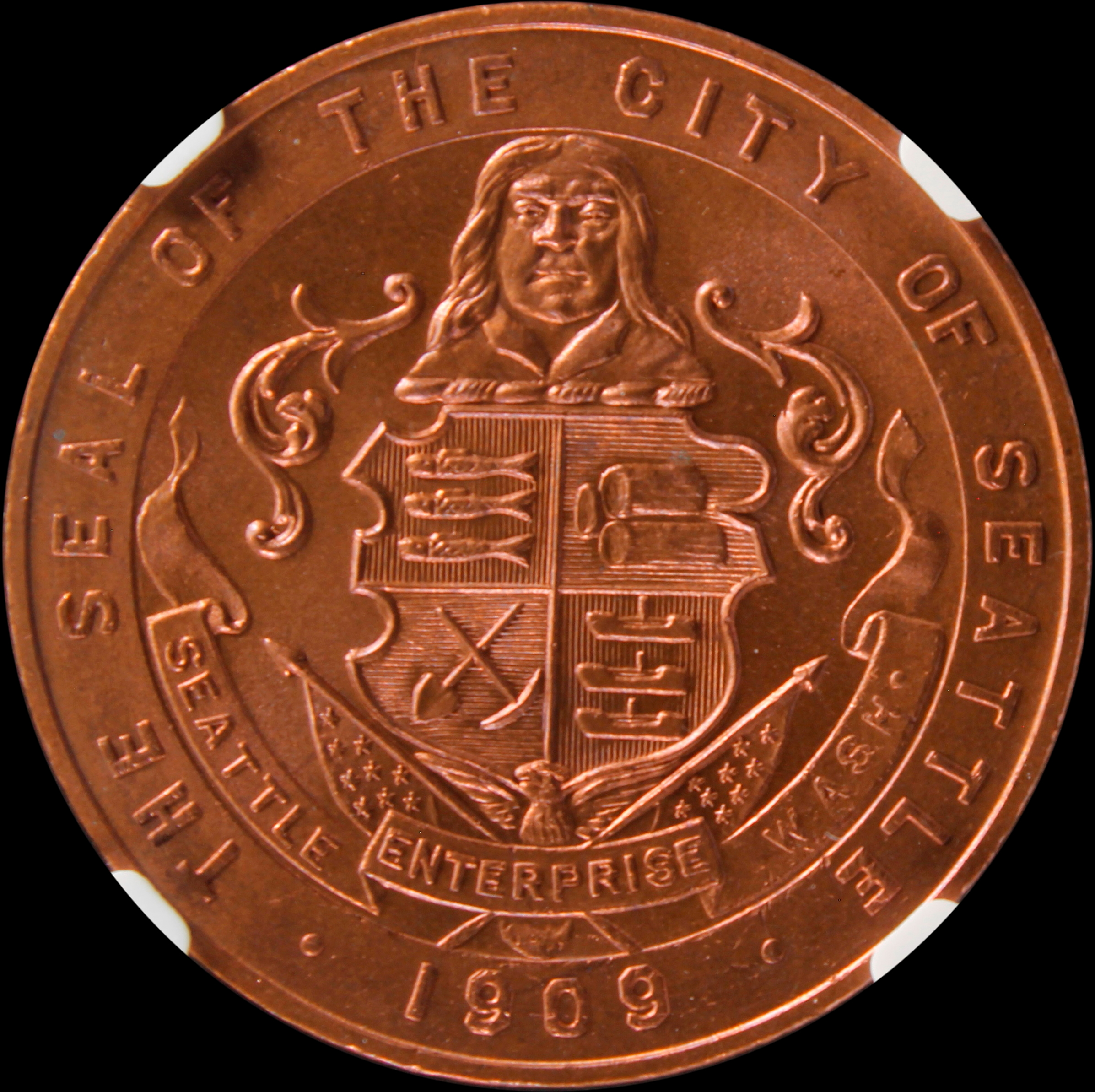 HK-355 1909 Alaska-Yukon-Pacific Exposition Official SCD – Copper
