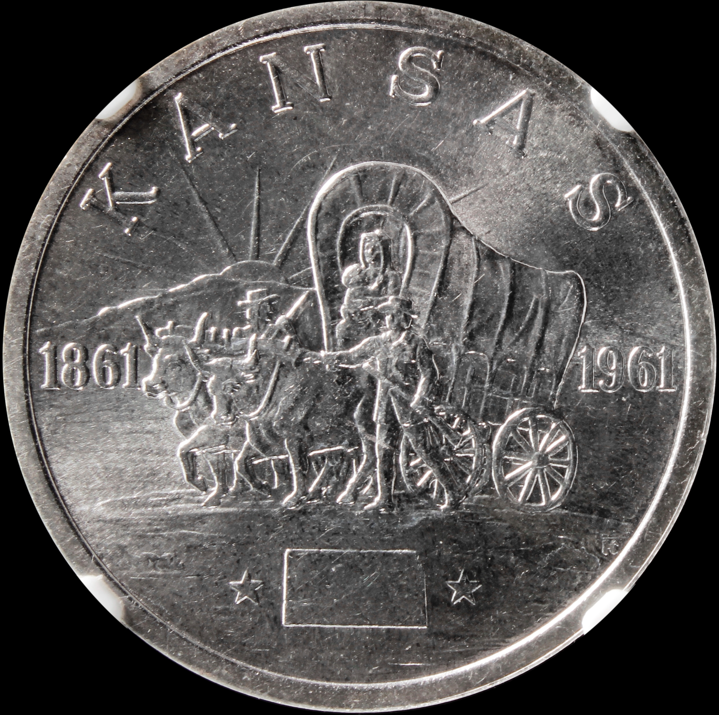 HK-586 1961 Kansas Centennial Silver SCD