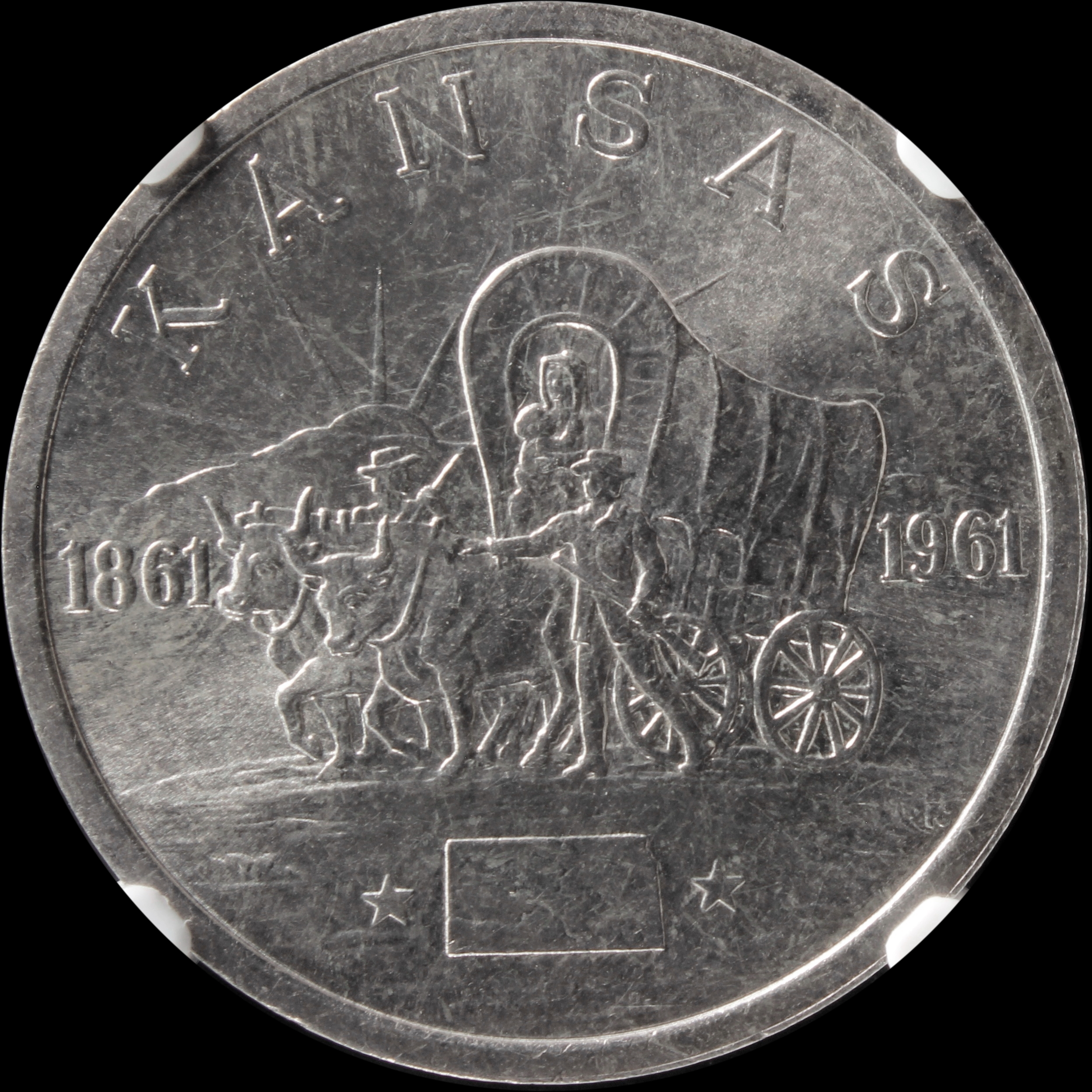 HK-586 1961 Kansas Centennial Silver SCD