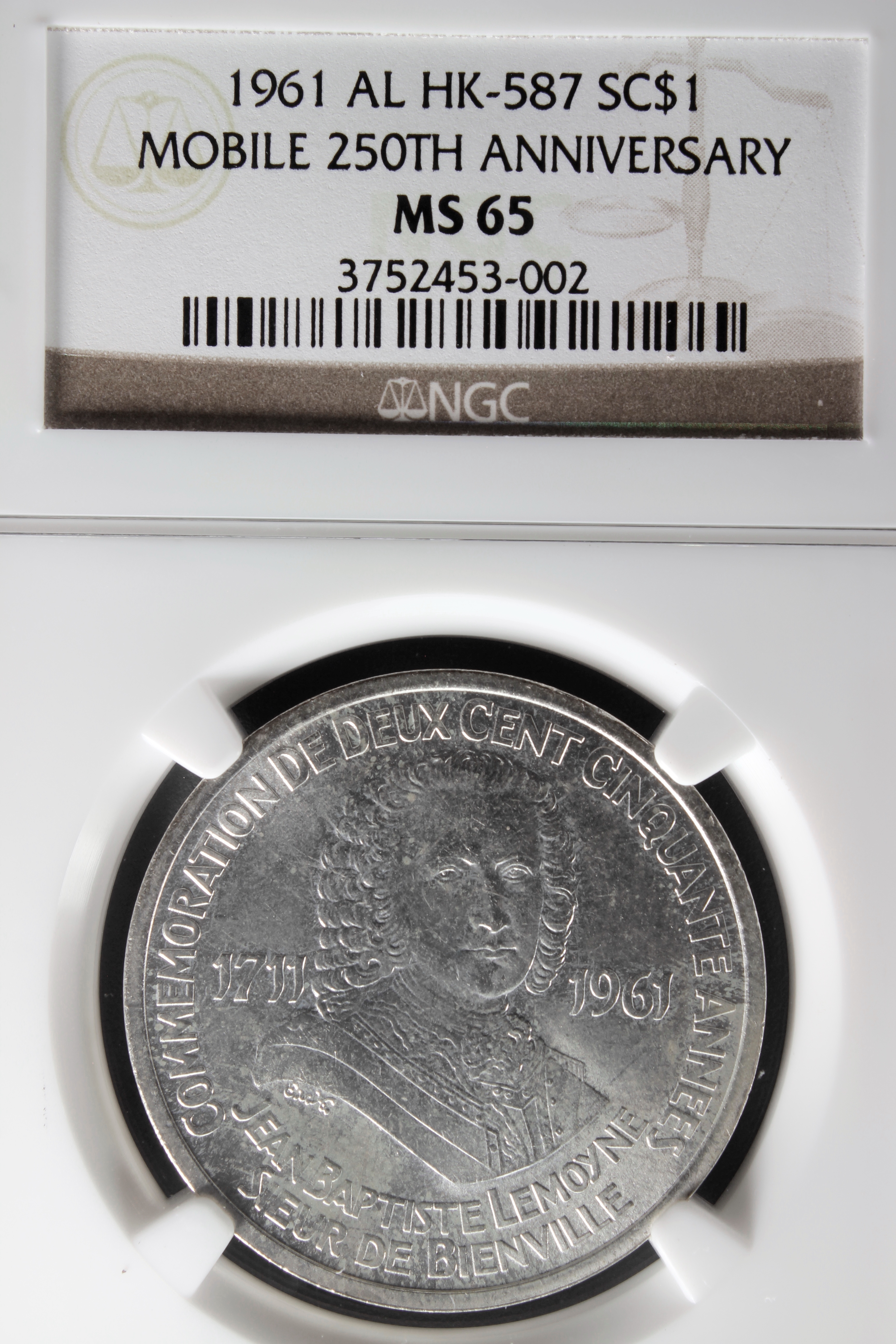HK-587 1961 Mobile Alabama 250th Anniversary SCD