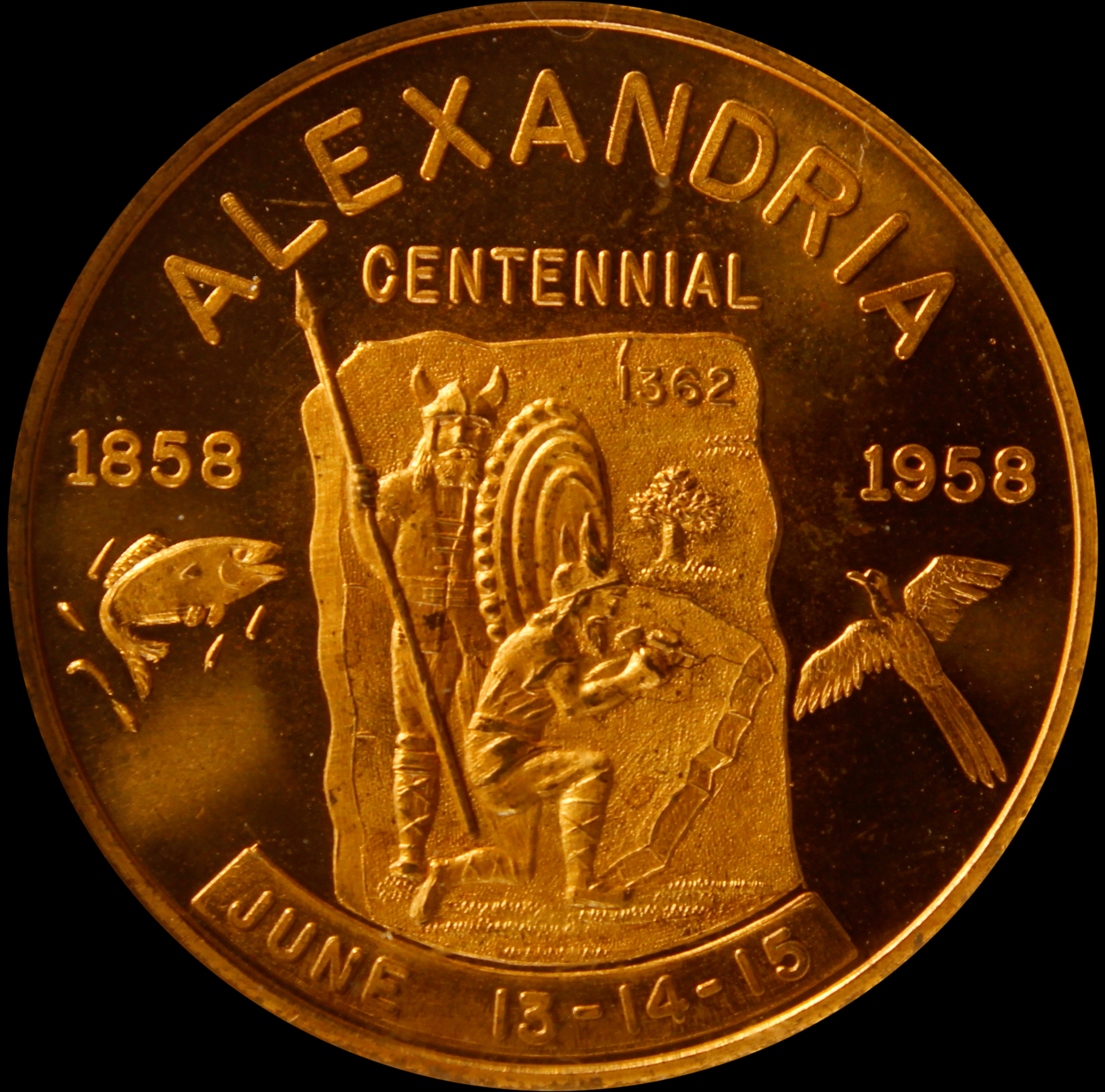 HK-520 1958 Alexandria Minnesota Centennial SCD