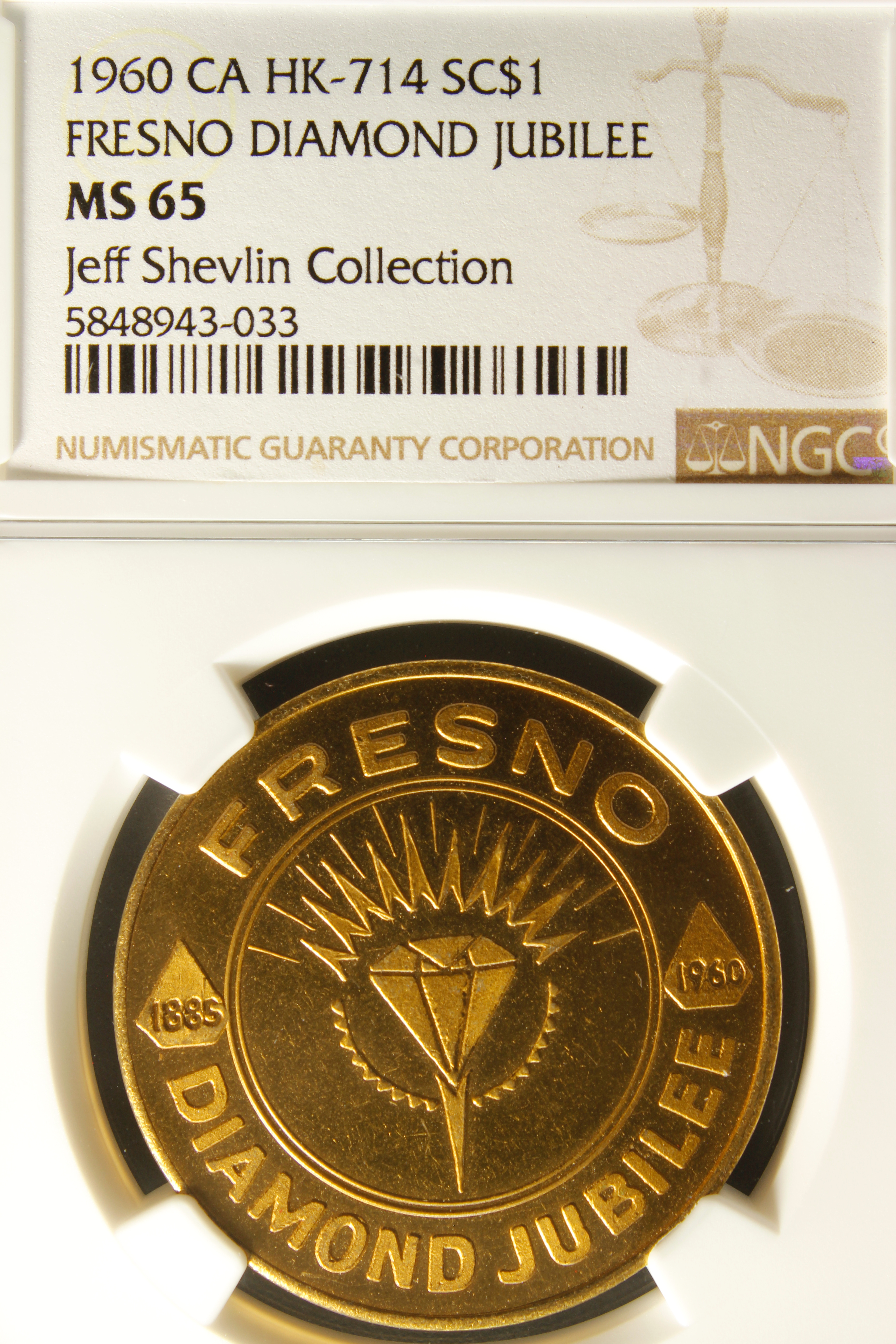 HK-714 1960 Fresno Diamond Jubilee SCD