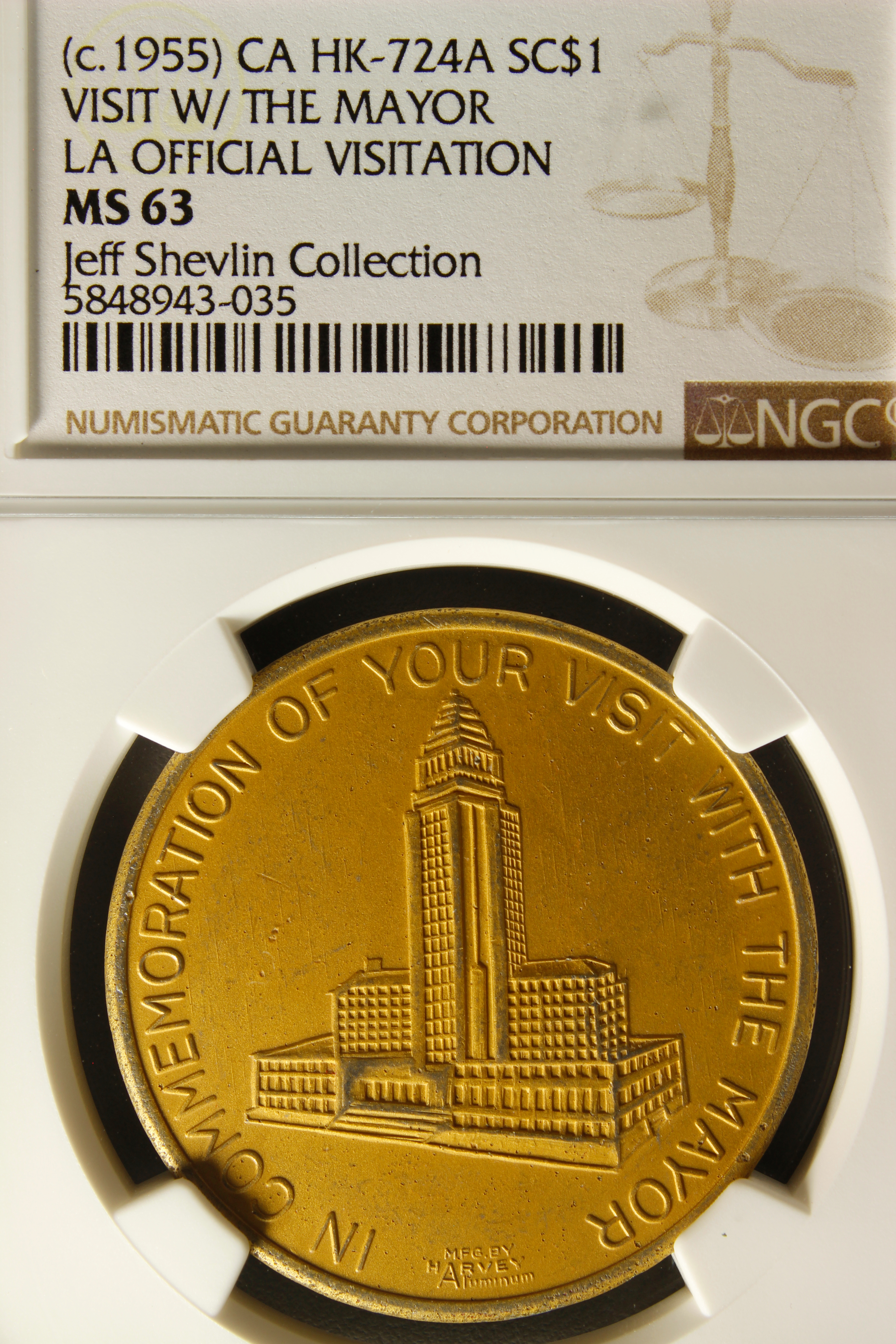 HK-724A 1955 Los Angeles Official Visitation SCD