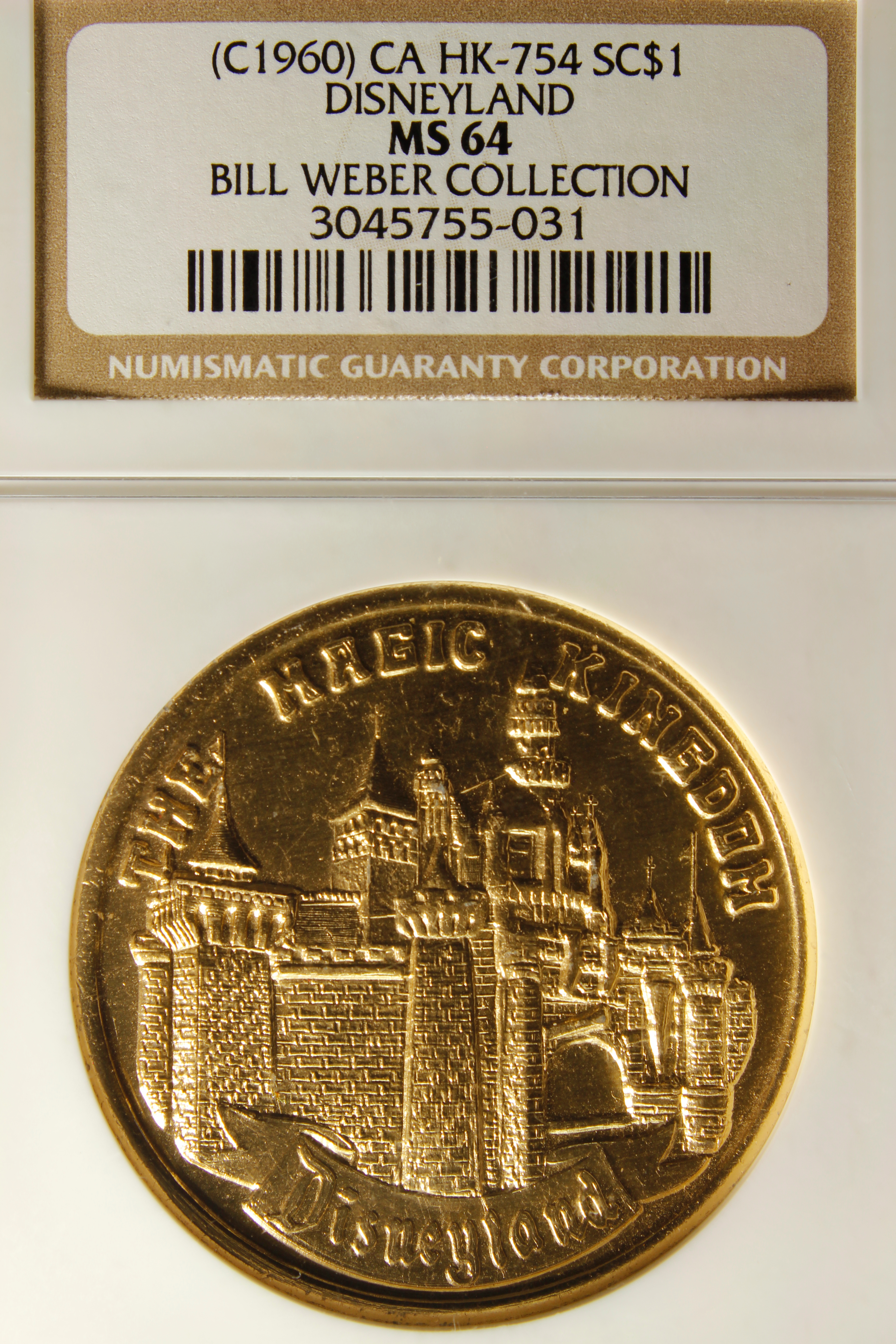 HK-754 1960c Disneyland Magic Kingdom SCD
