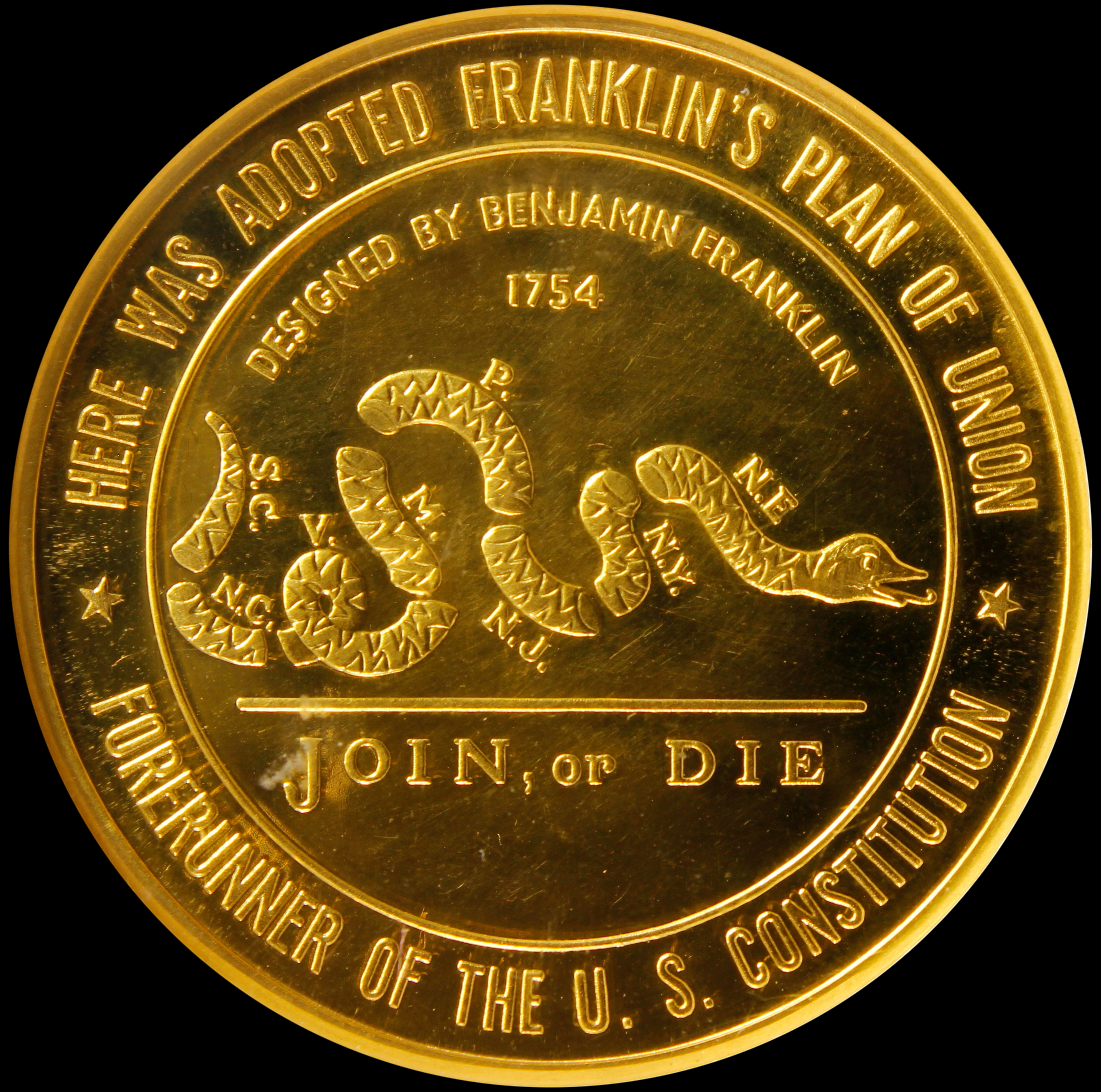 HK-511 1954 Cradle of the Union Celebration SCD – GOLD