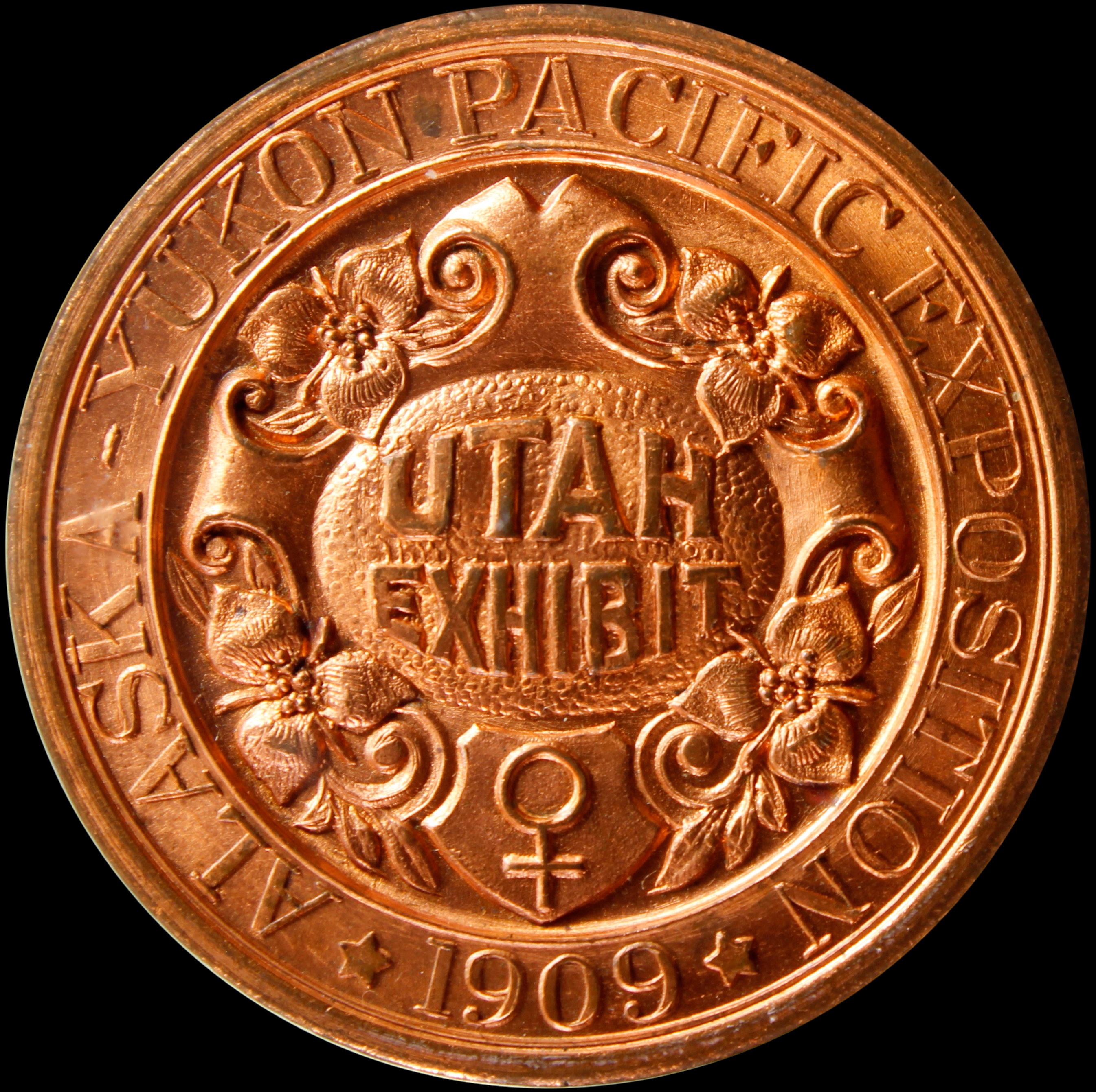 HK-359 1909 Alaska-Yukon-Pacific Exposition Copper Utah Exhibit SCD