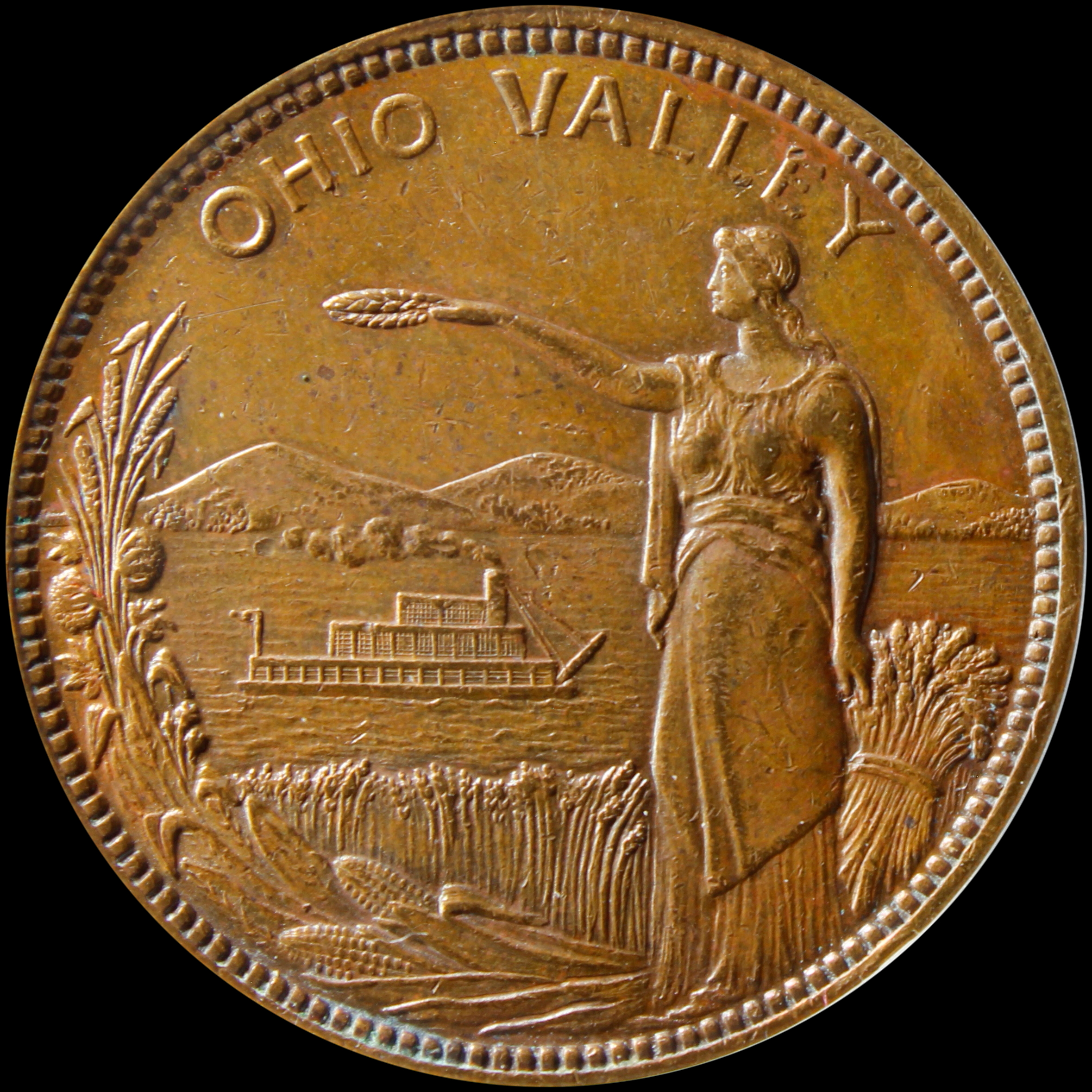 HK-395 1910 Ohio Valley Exposition Official SCD – Bronze