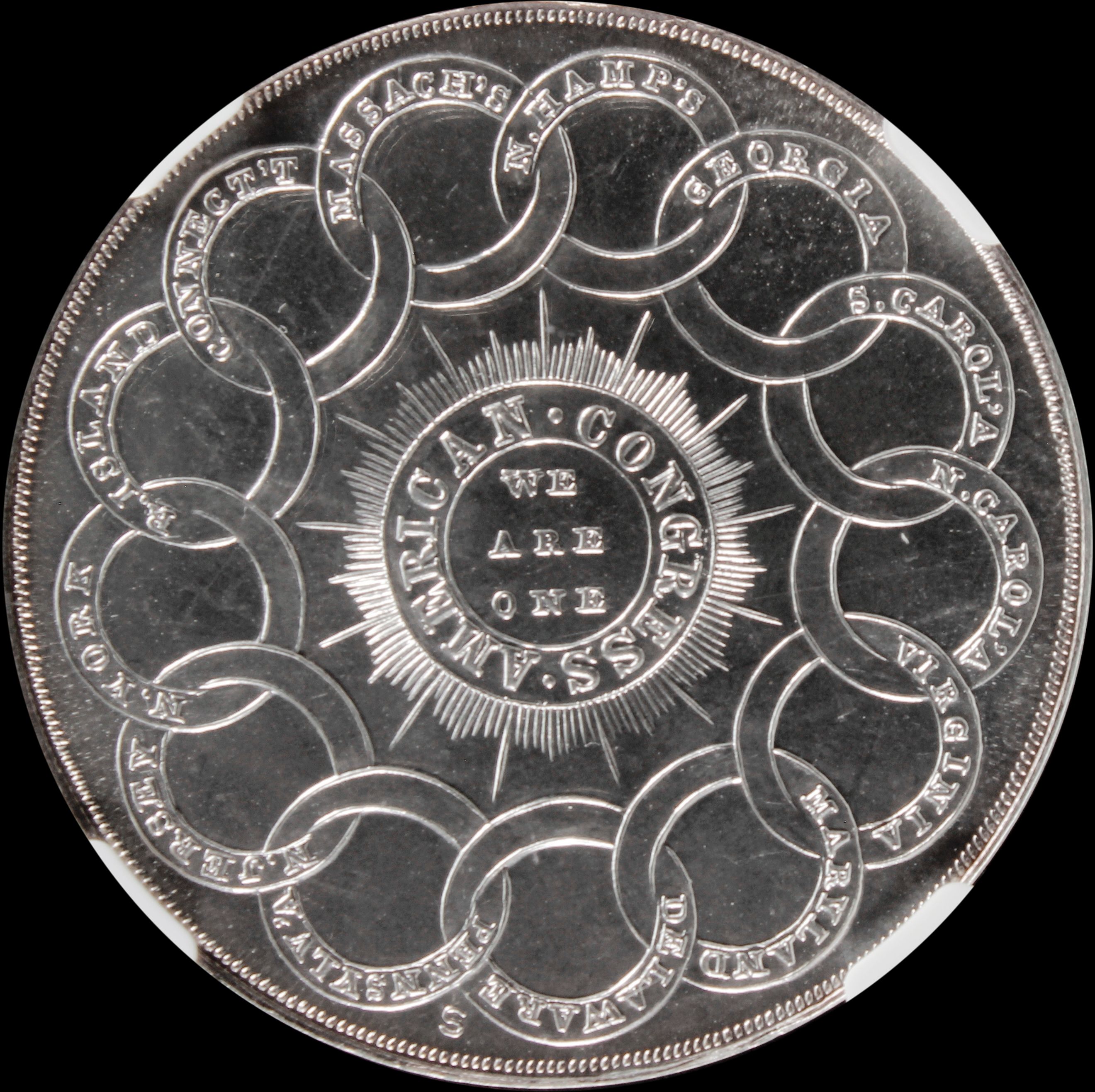 HK-852A 1962 Bashlow Continental Dollar Restrike Silver SCD
