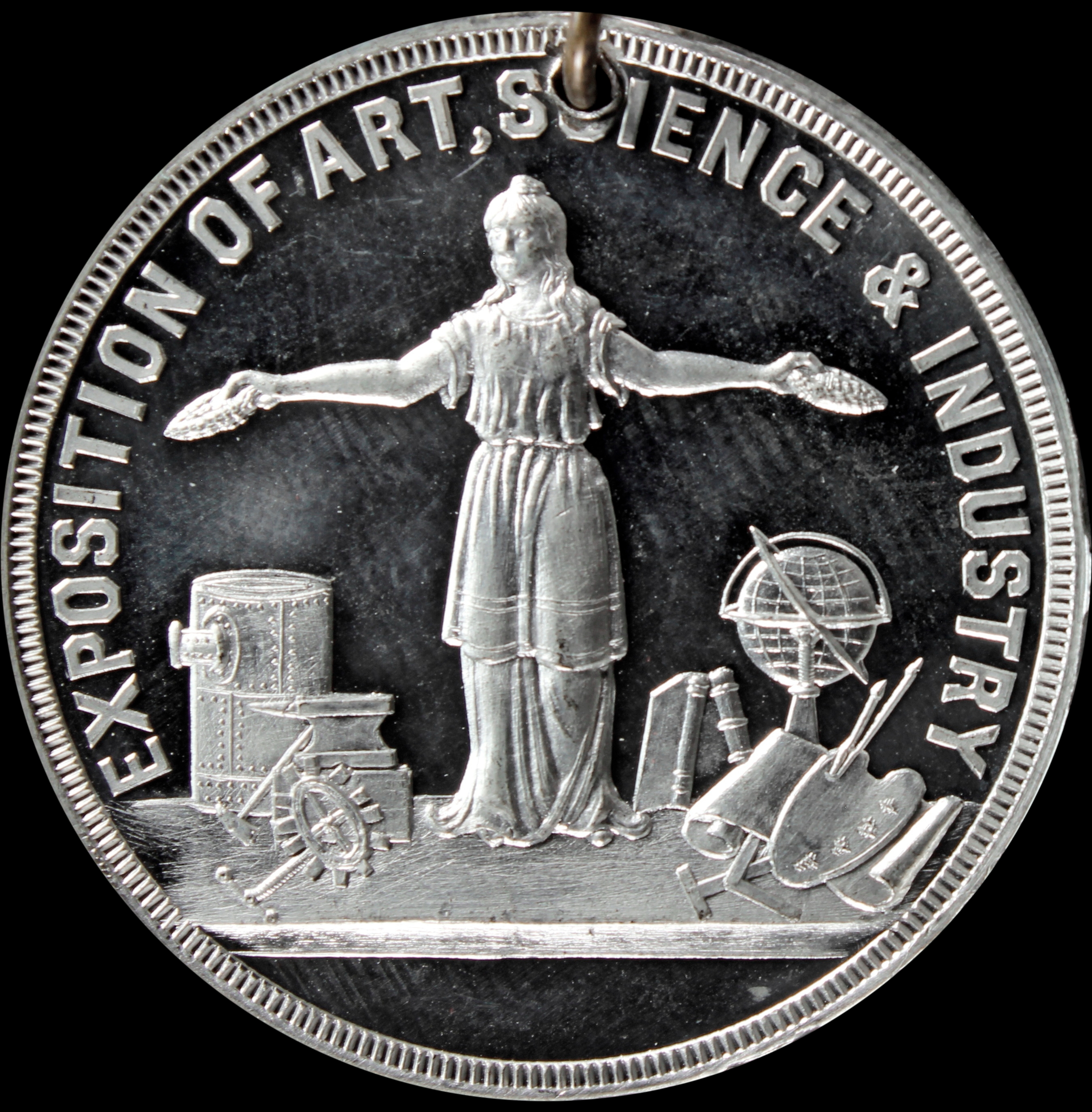HK-284A 1898 Trans-Mississippi Female Holding Wreaths SCD