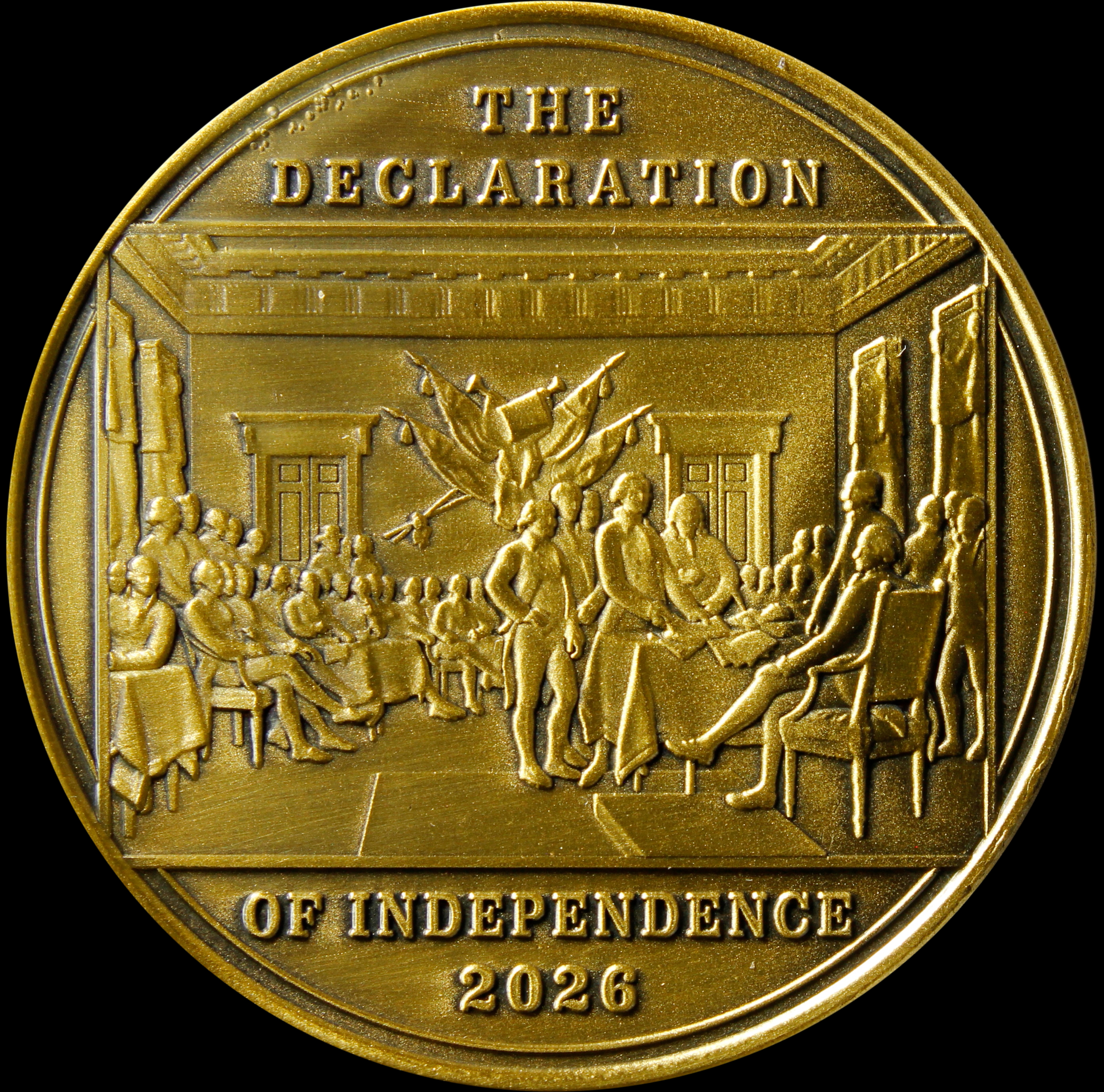 2026 Declaration of Independence Medal – Brass Antiqued