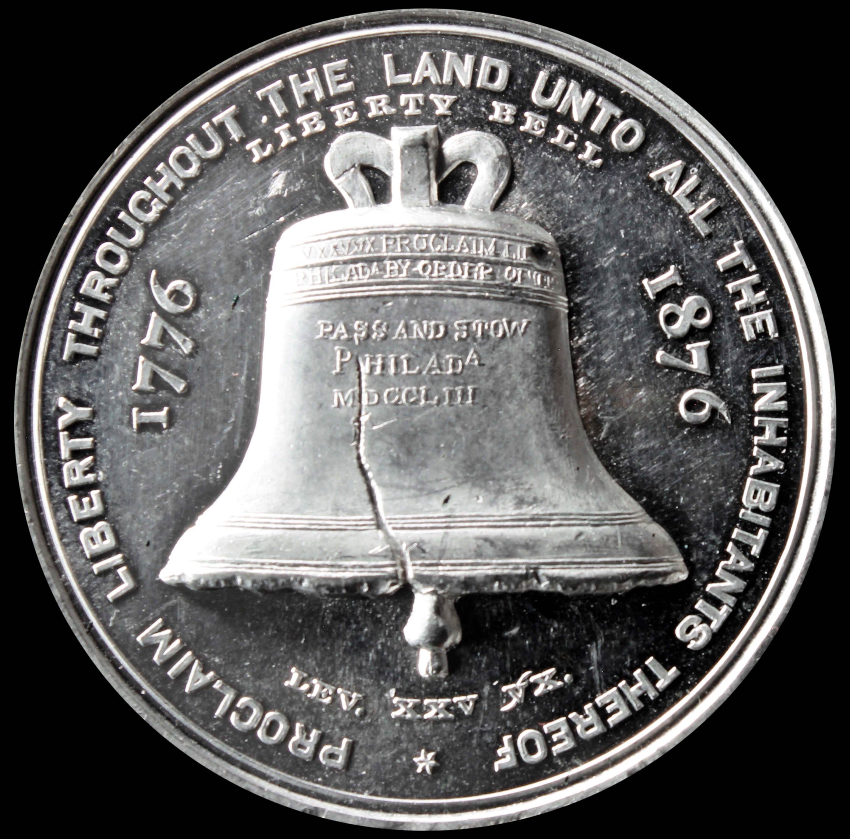 HK-26 1876 Centennial Liberty Bell Pointed 6 / Independence Hall SCD