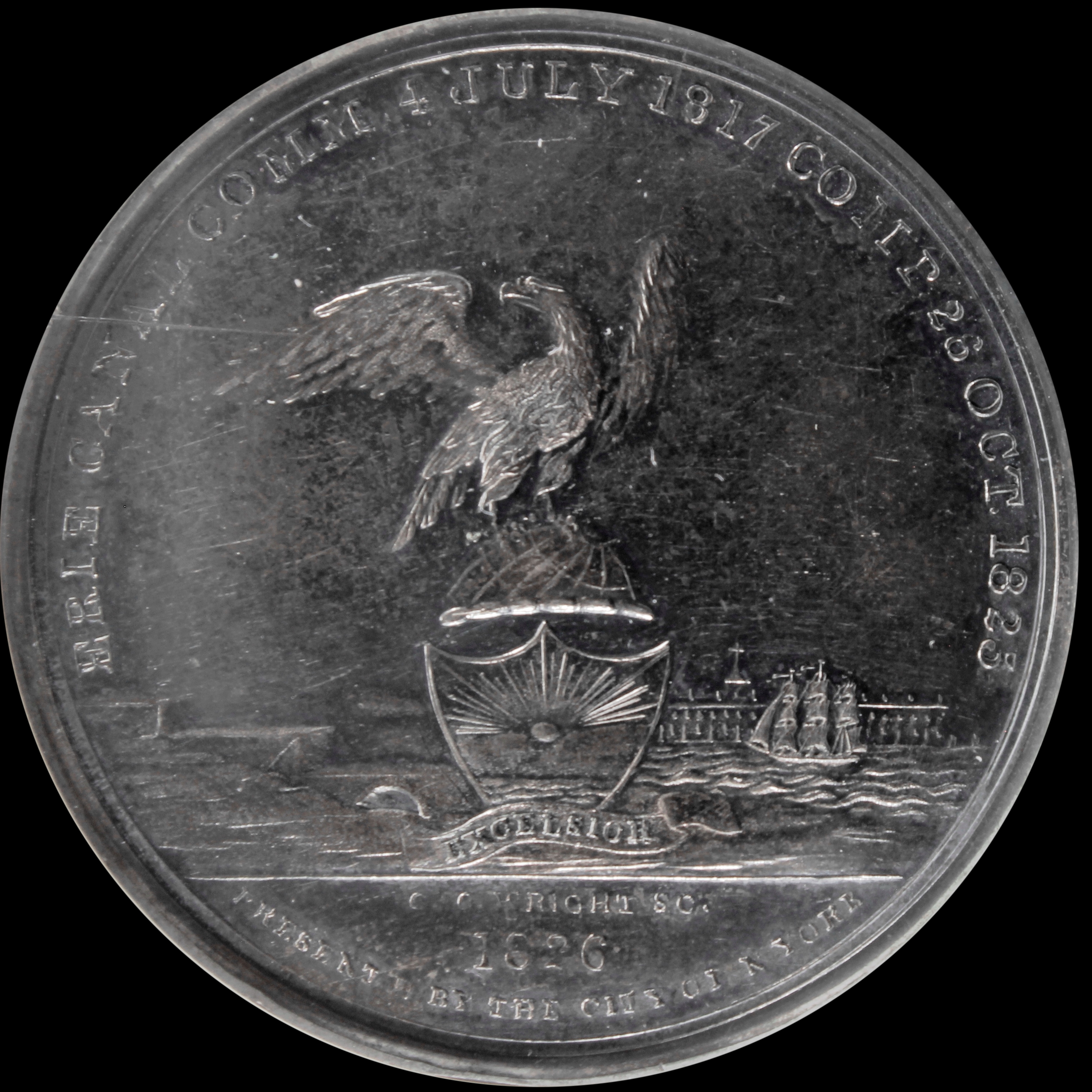 HK-1 1826 Silver Erie Canal Completion SCD HK-1000