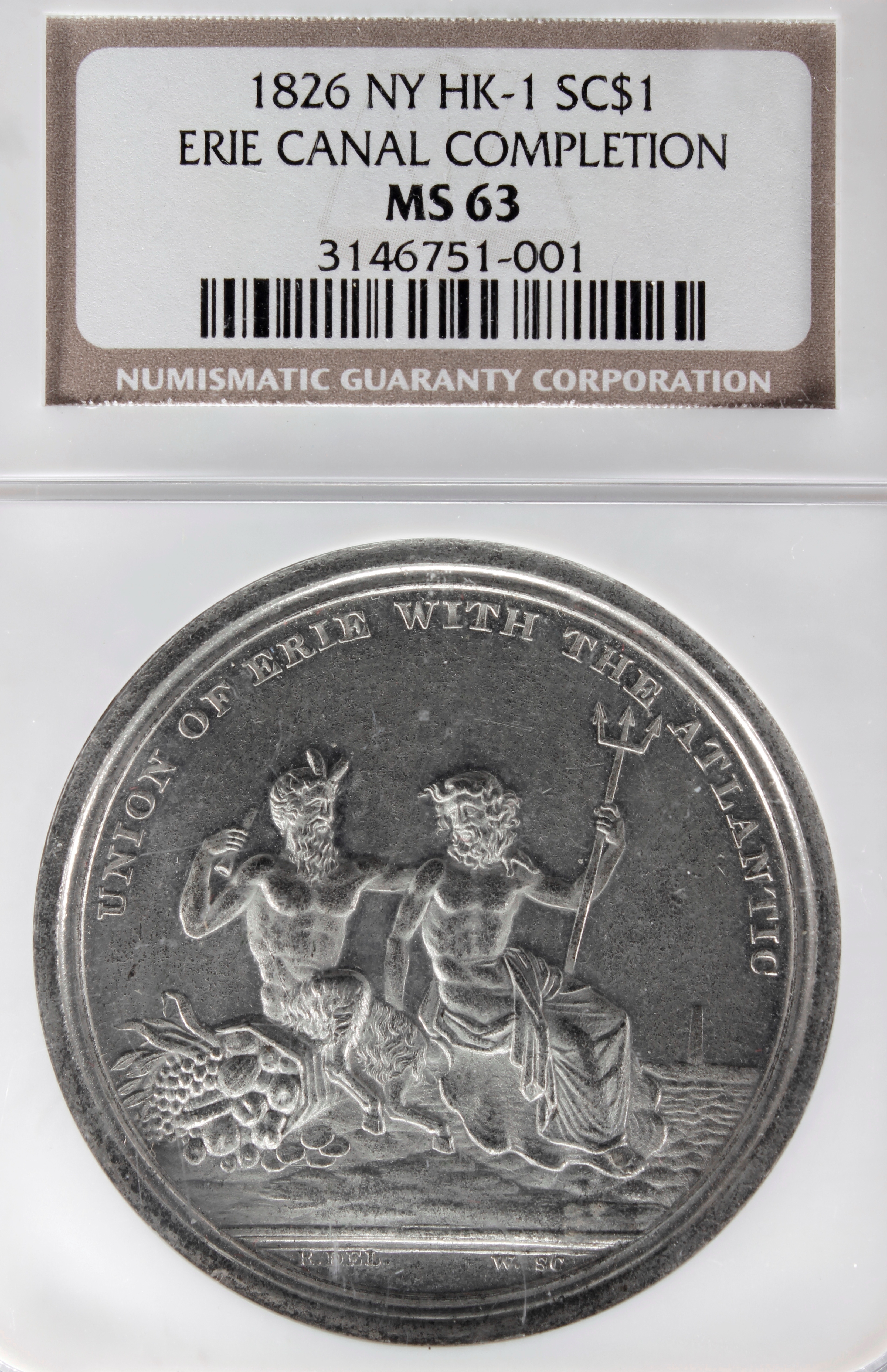 HK-1 1826 Erie Canal Completion SCD