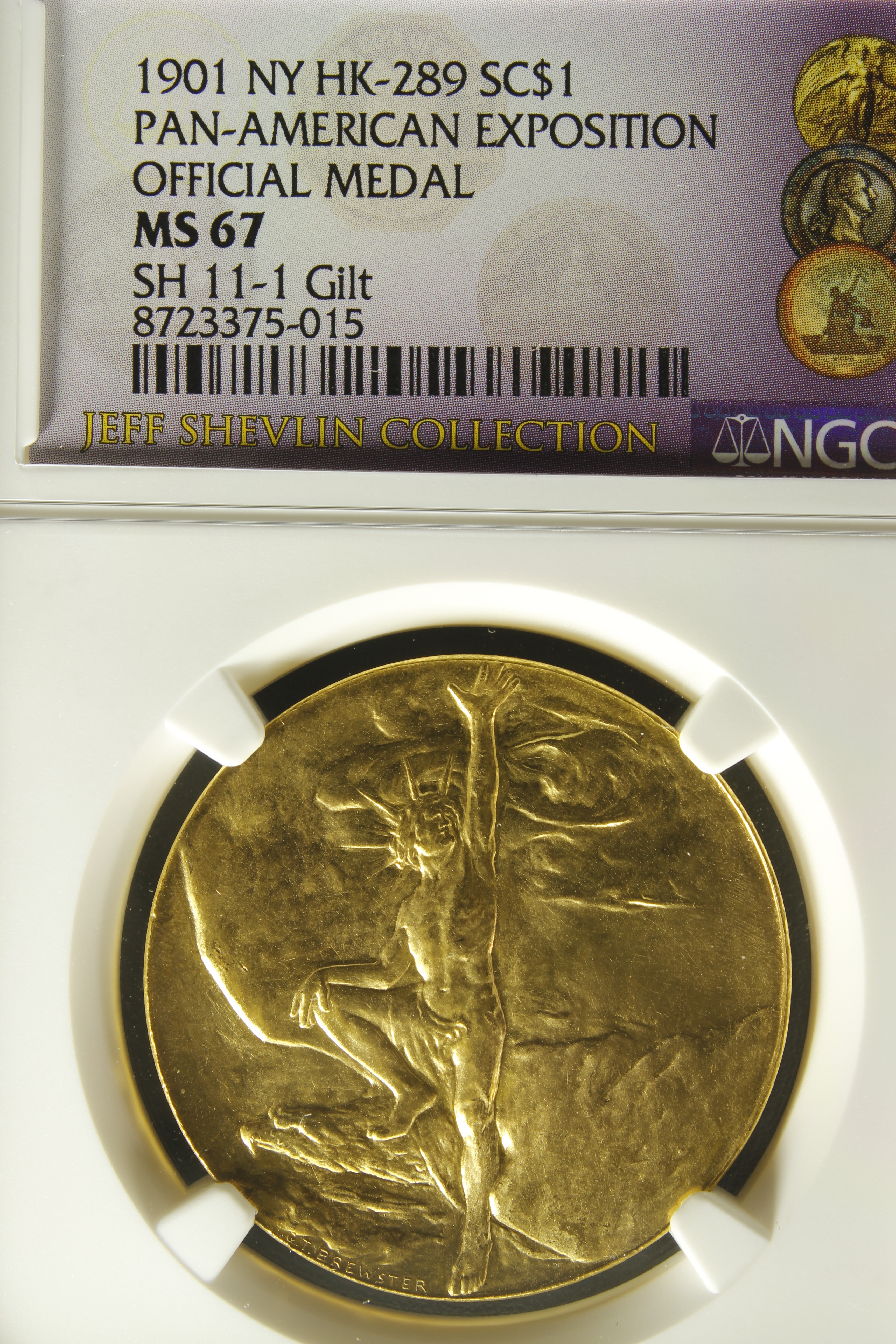 HK-289 1901 Pan-American Exposition Official SCD