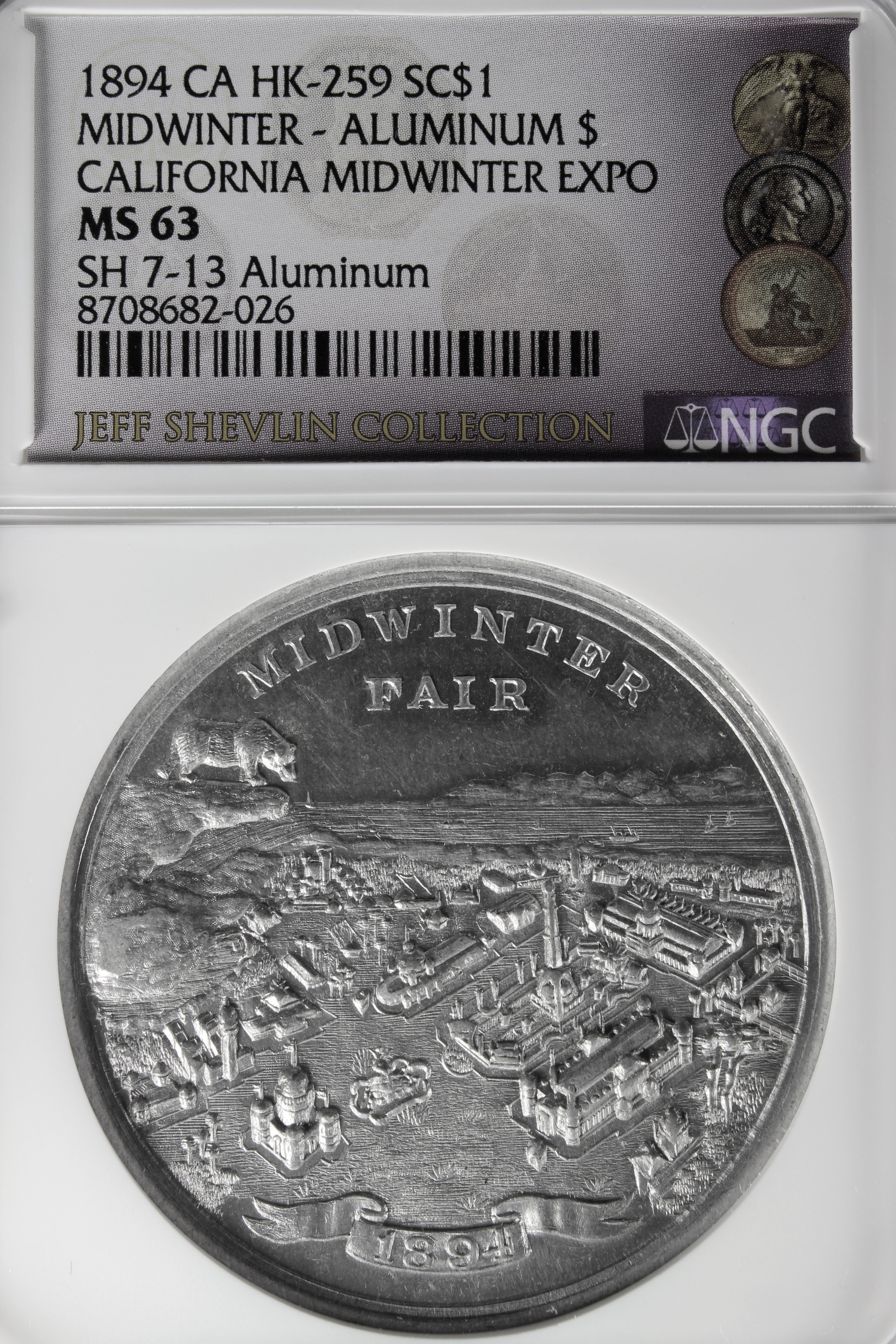 HK-259 1894 Midwinter Grizzly Bear Exposition View – Noble SCD