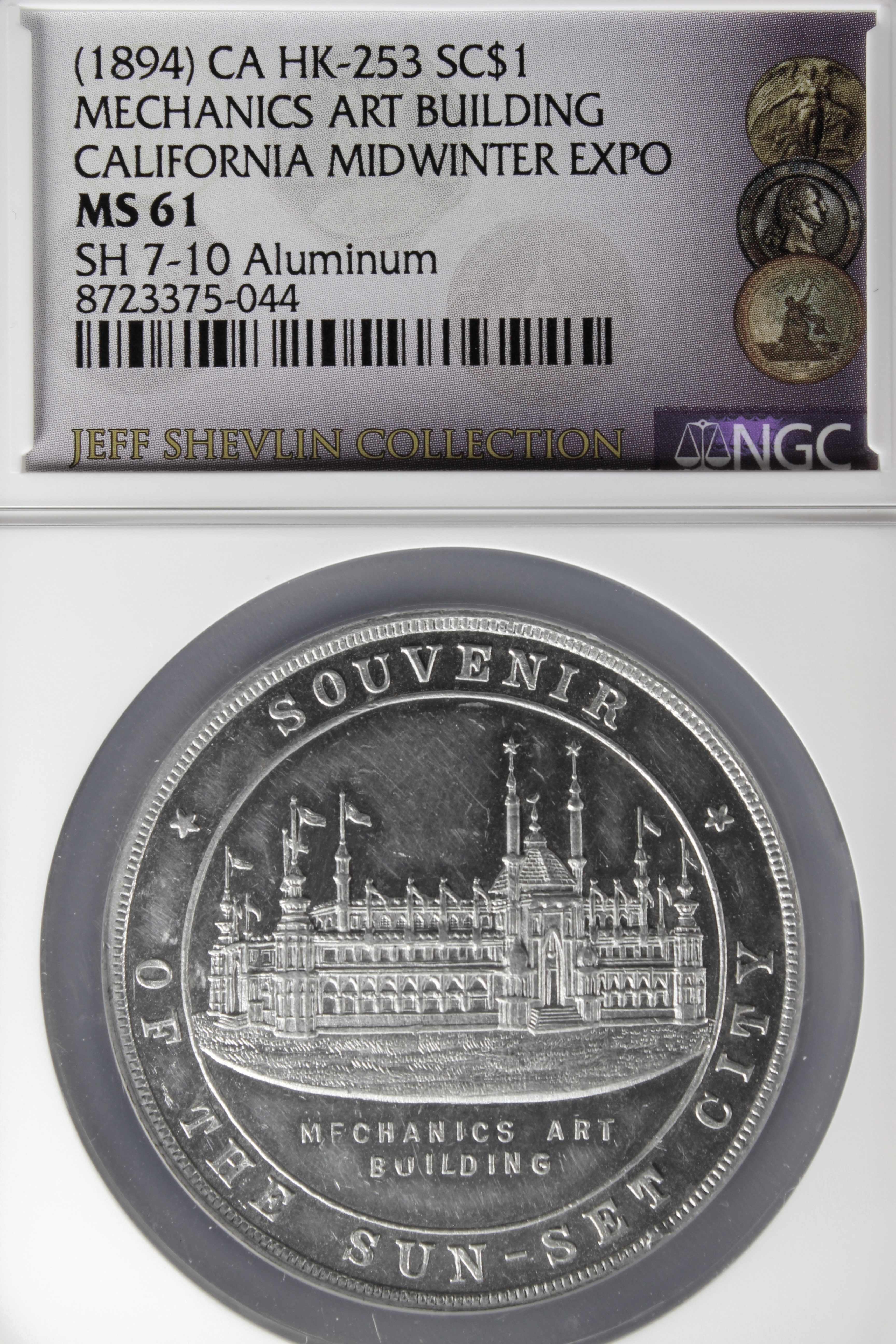 HK-253 1894 Midwinter Mechanics Art / Stamped in Mechanics Building SCDElectric Tower – Blumenfield SCD