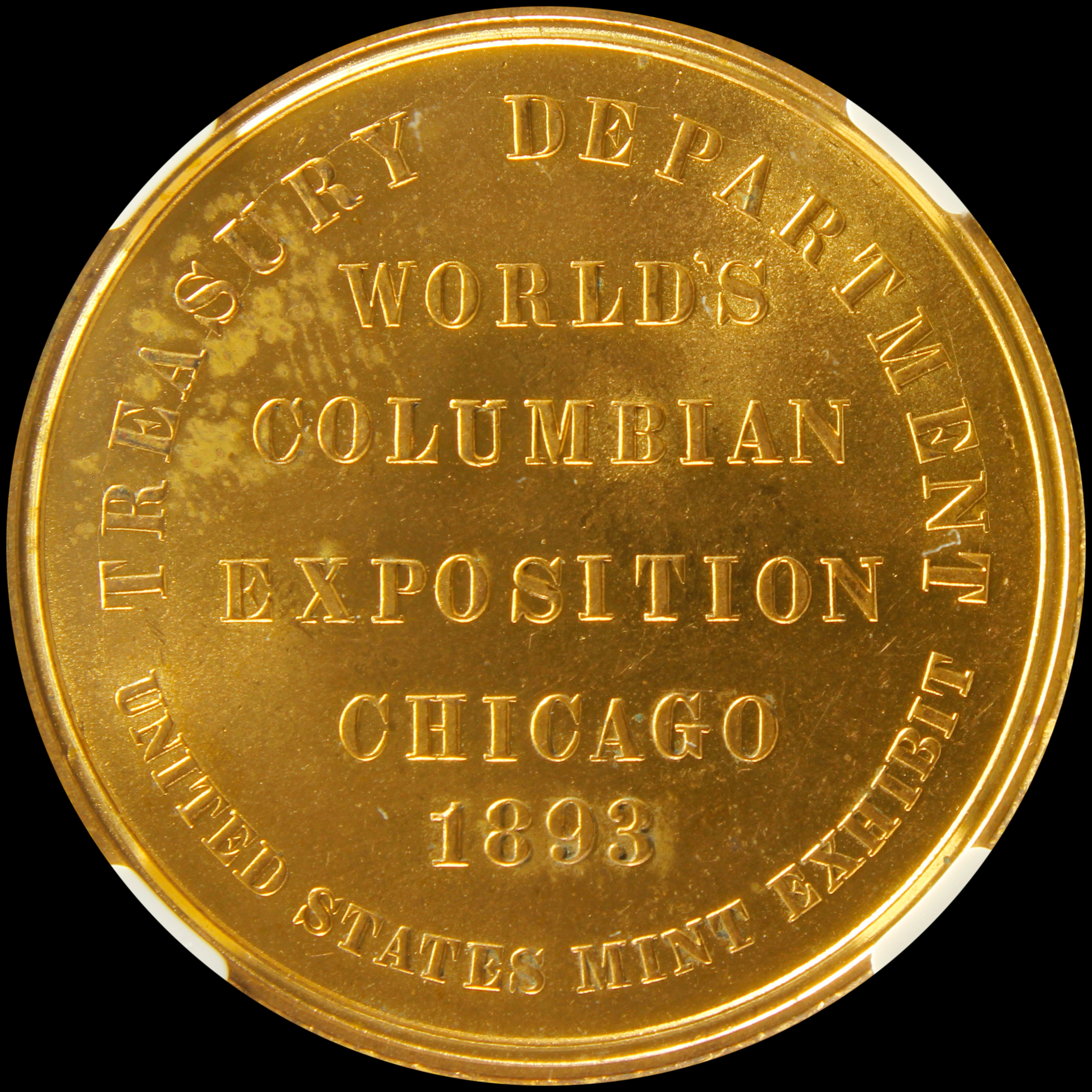 HK-155 1893 Columbian Exposition Two Pearl Variety Small Letters Official SCD