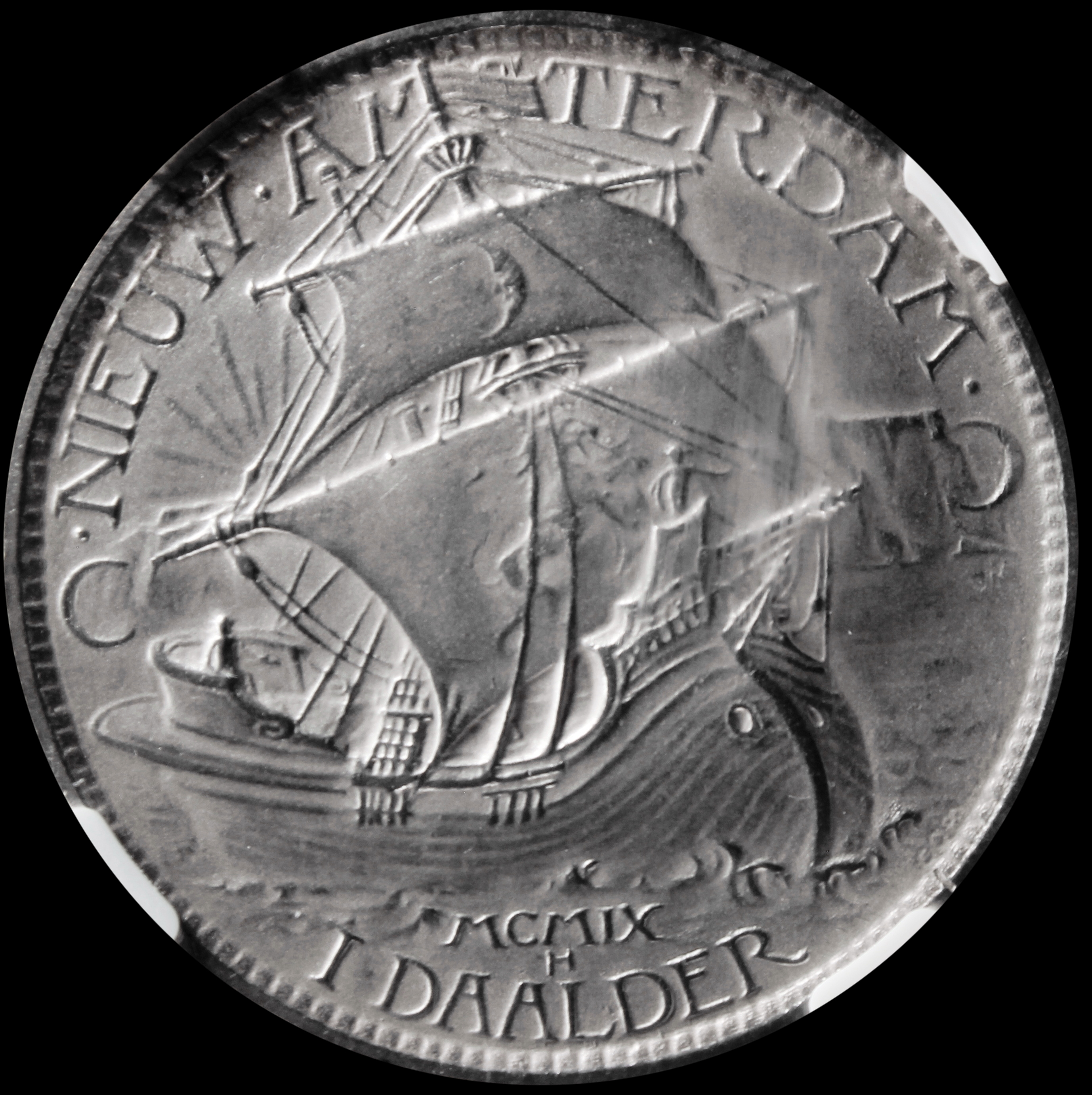 HK-369 1909 Hendrik Hudson Daalder Silver “MED. ART CO.” on edge