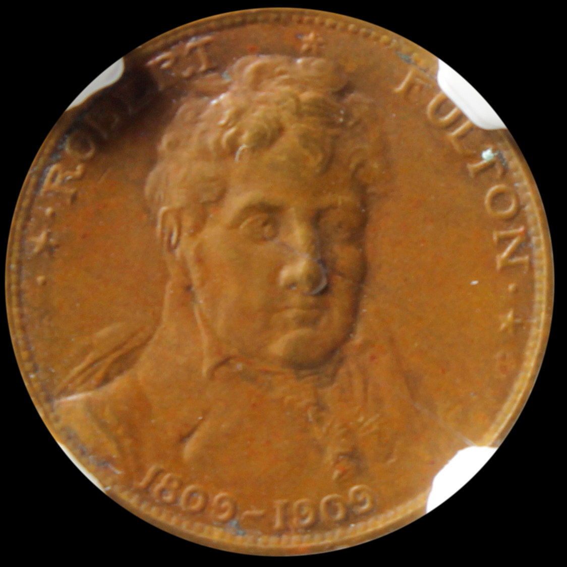 HK-377 1909 Robert Fulton Bronze SCD