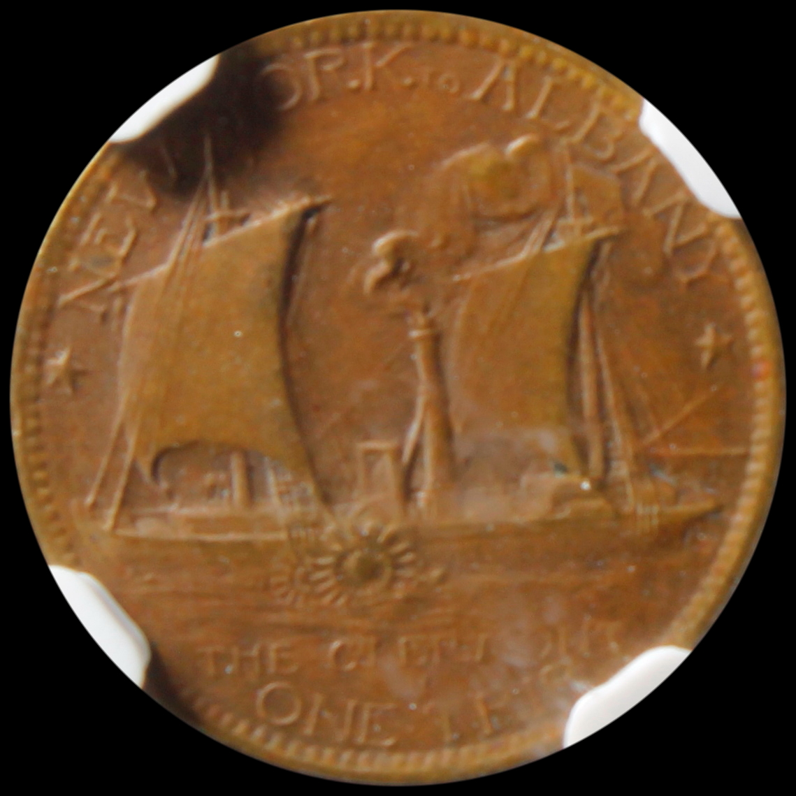 HK-377 1909 Robert Fulton Bronze SCD