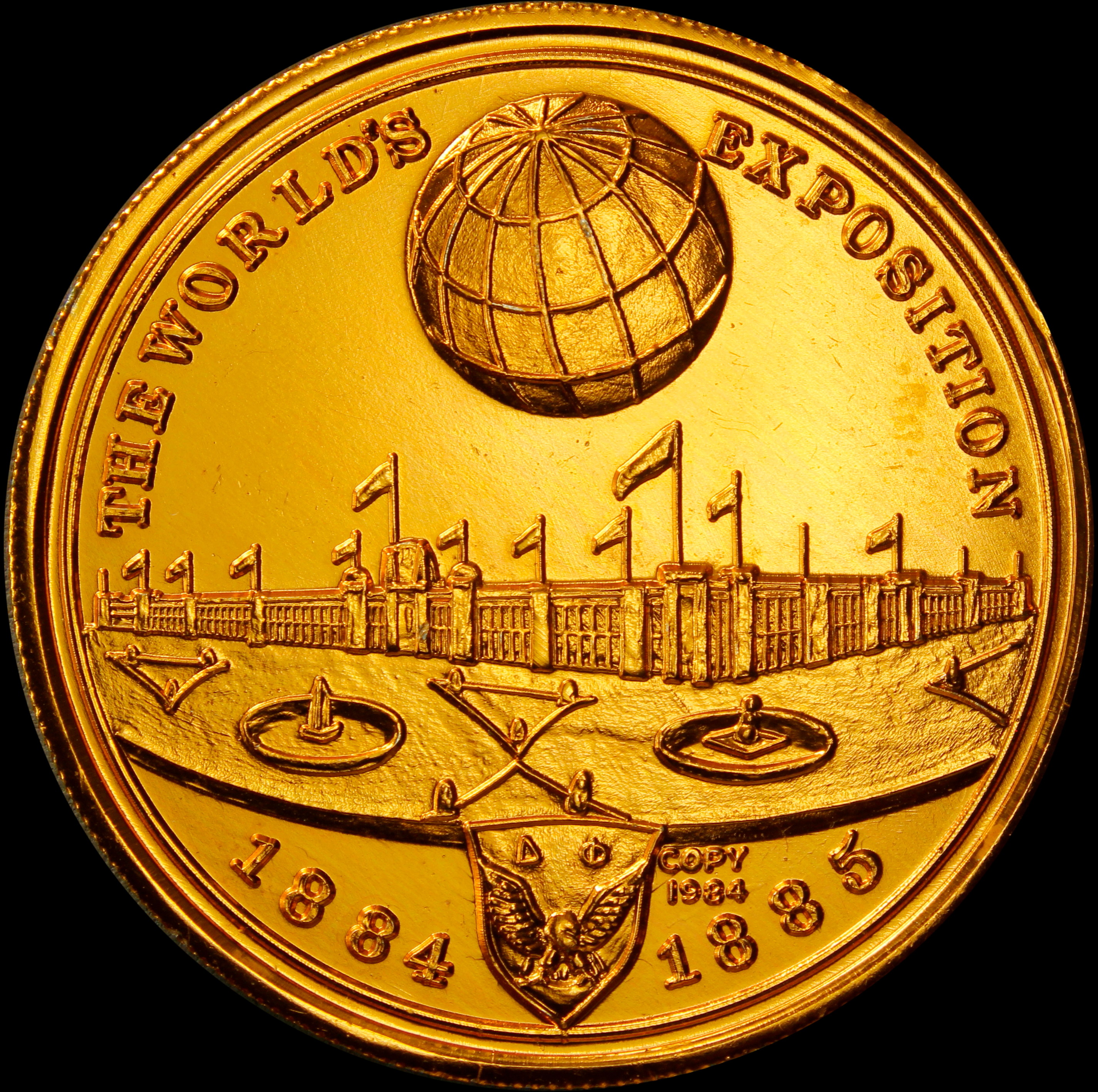 HK-143 1884 Industrial Cotton Mardi Gras / Globe SCD