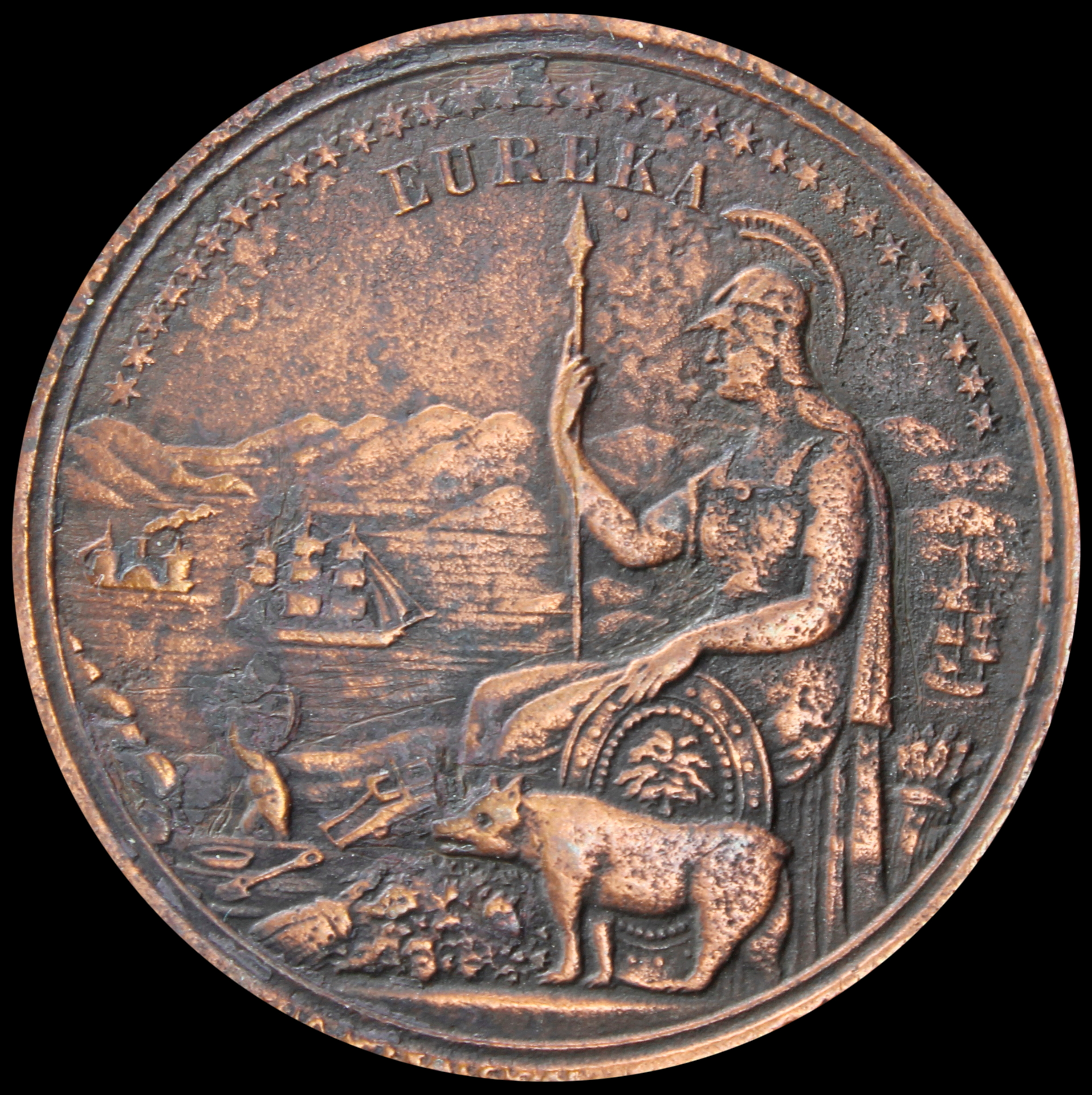 HK-245 1894 California Midwinter Exposition Official SCD – copper