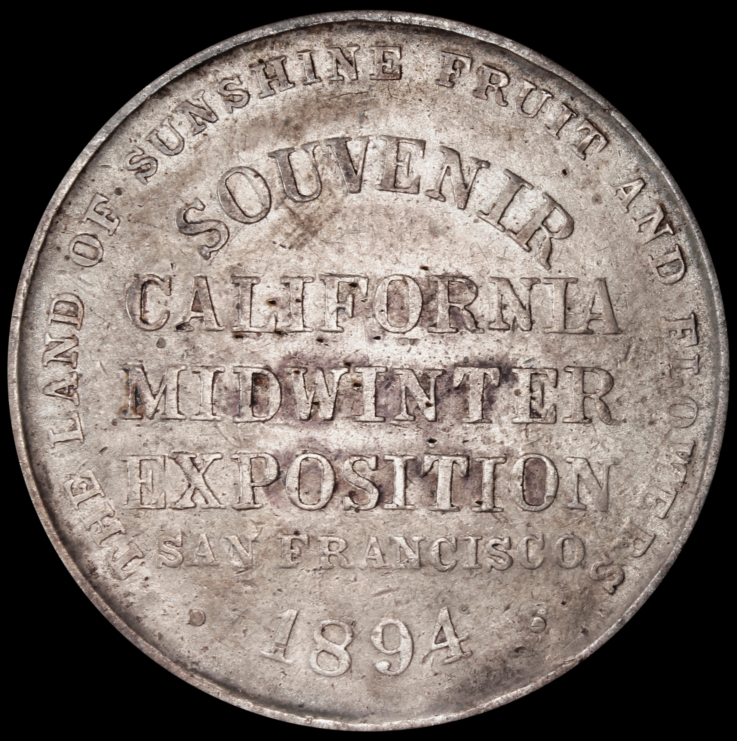 HK-245A 1894 Midwinter Moise State Seal SCD – Silver-Plated Wide EUREKA