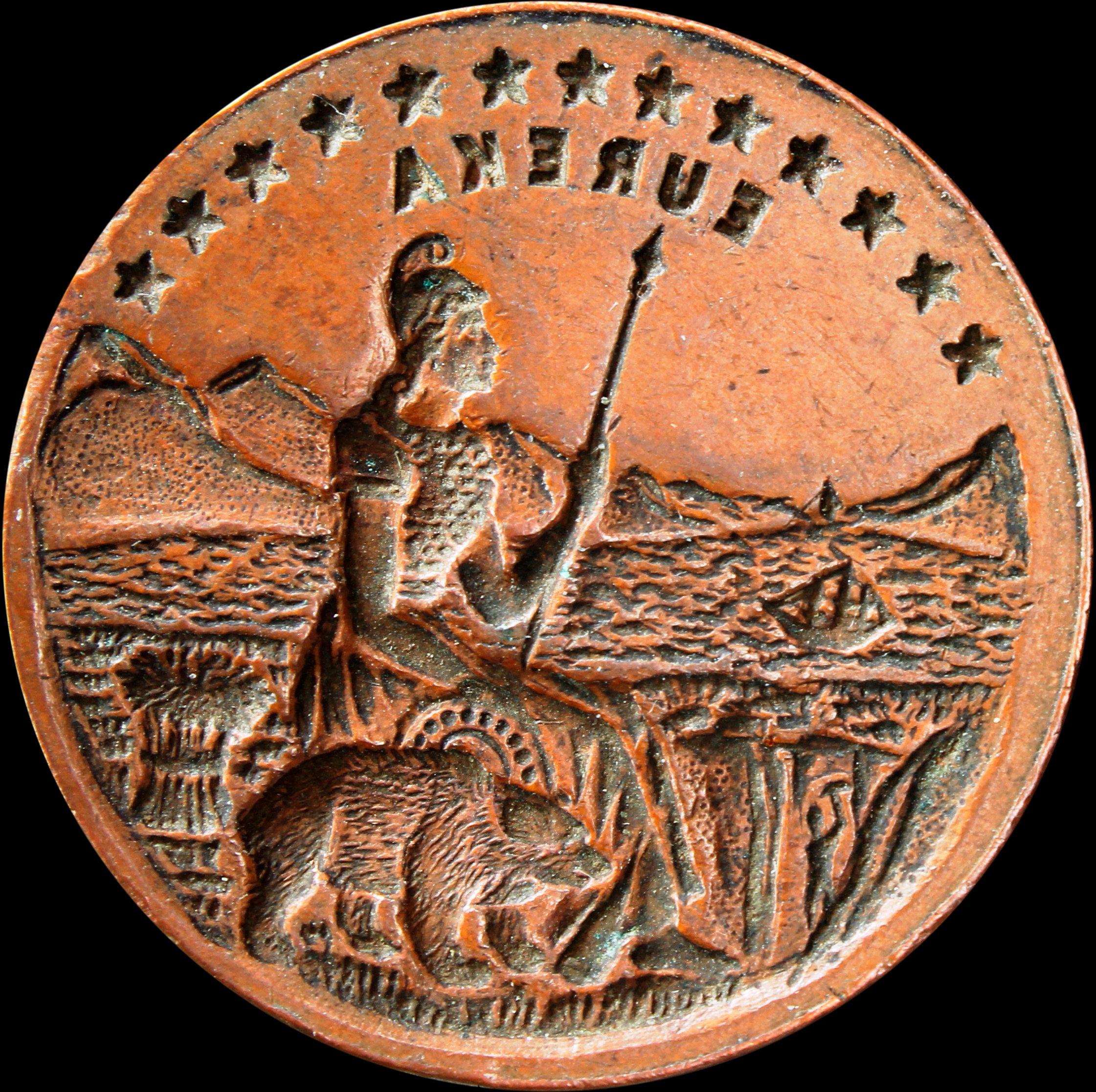 HK-245 TYPE 1894 California Midwinter Exposition Official SCD – incuse hub