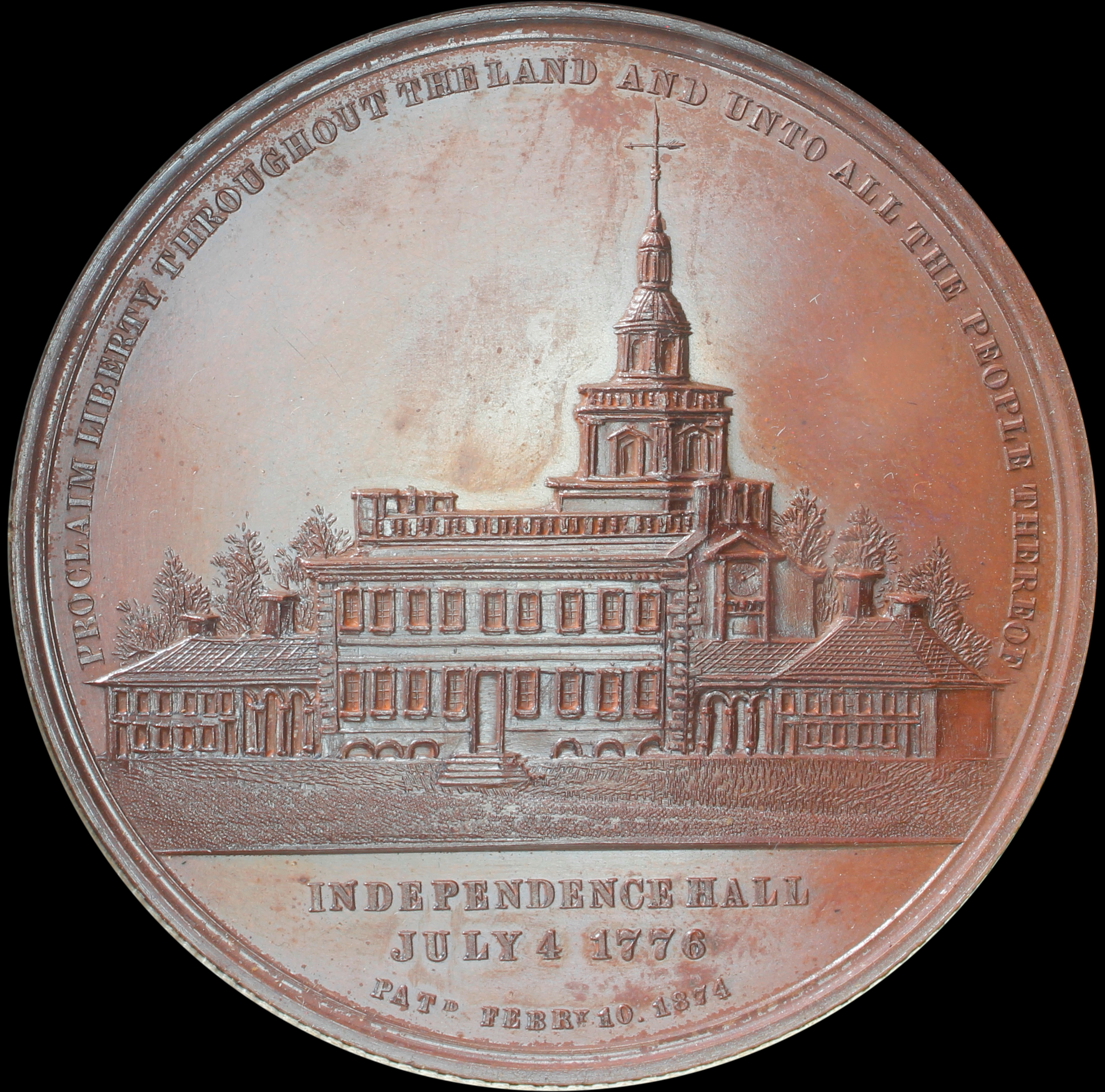 HK-41 UNL 1876 Centennial Independence Hall / Memorial Hall Oversized
