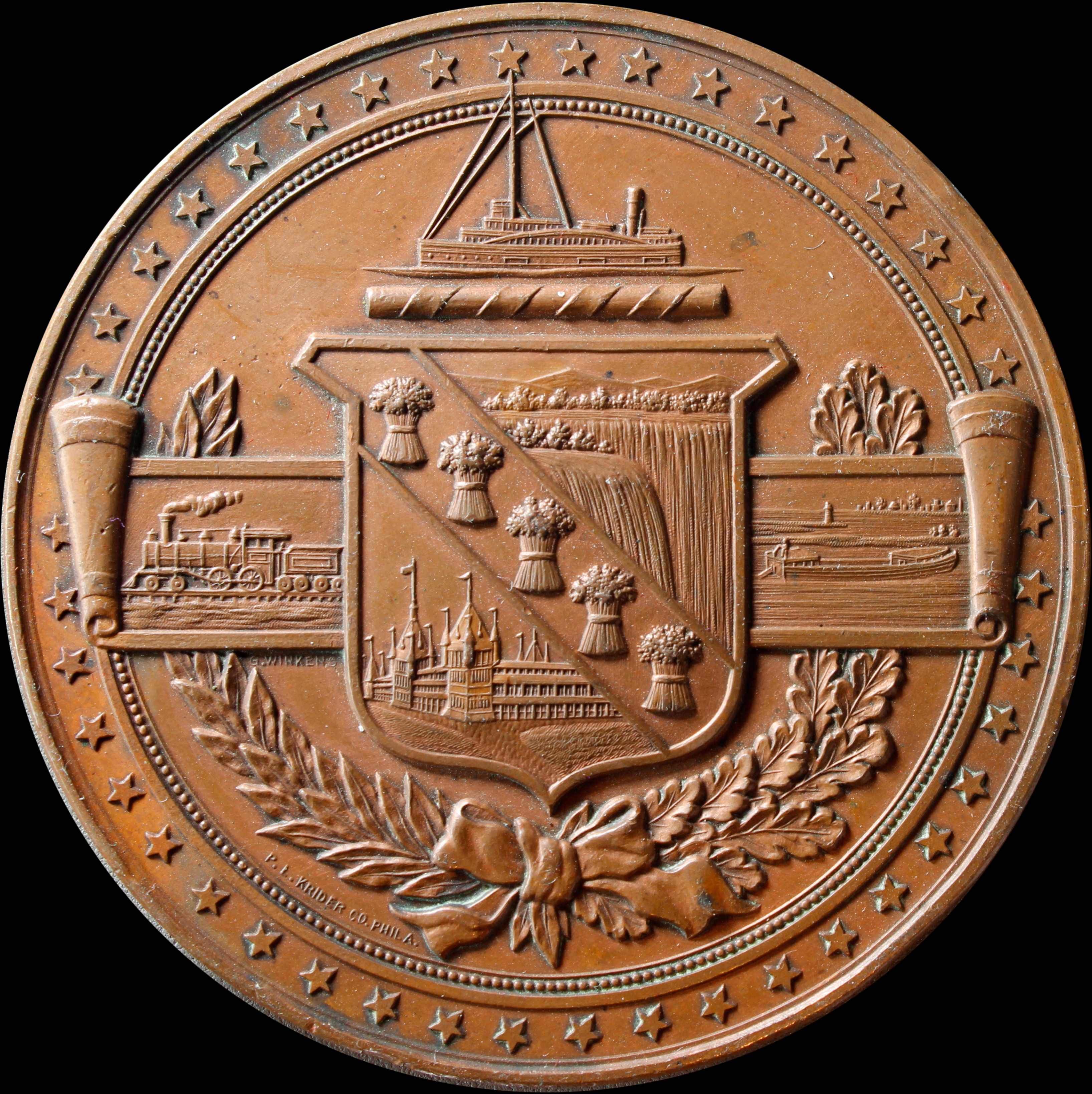 1888 The Buffalo International Fair and Exposition Award Medal