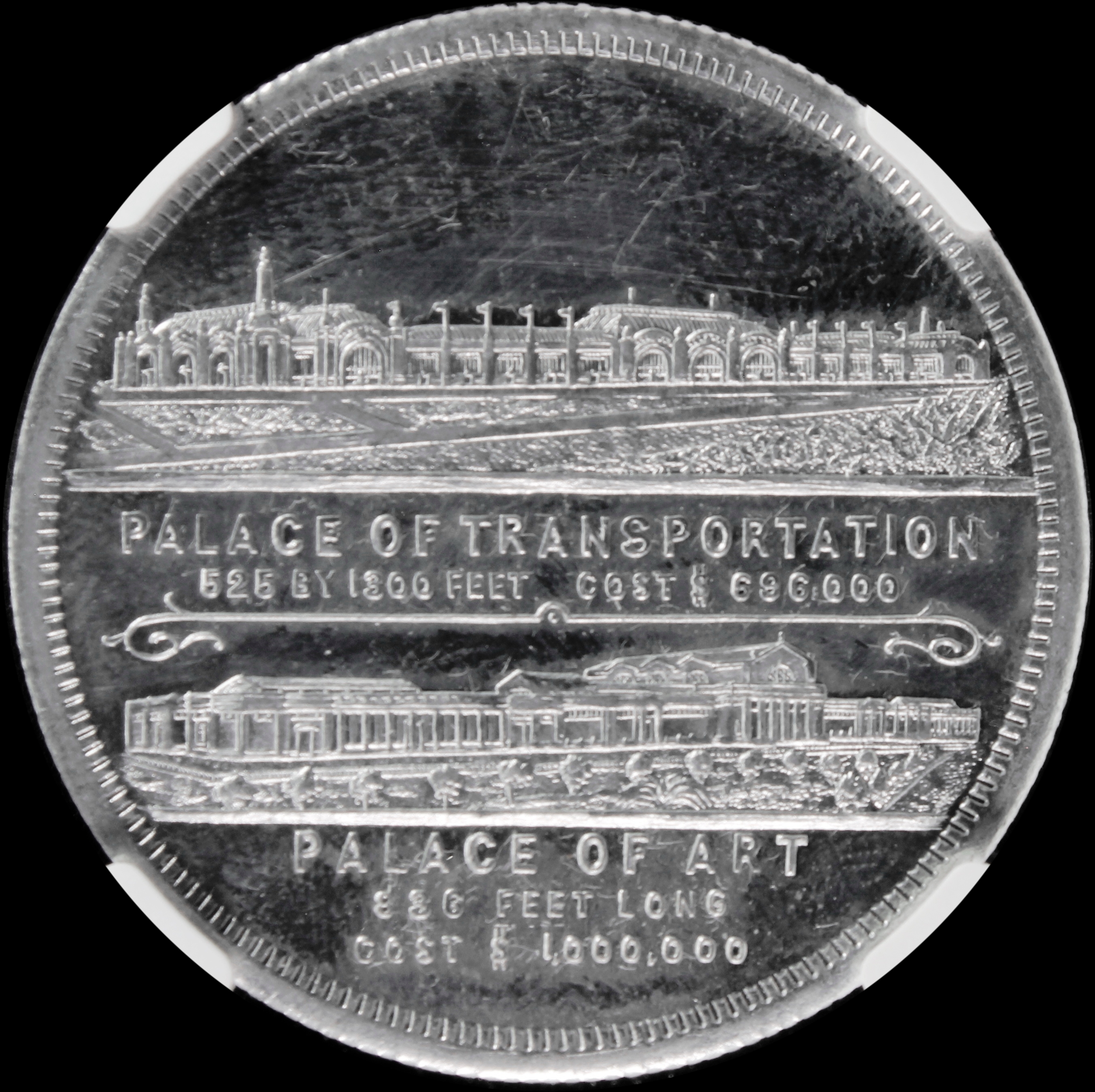 HK-321 1904 Louisiana Purchase Schwaab Industries / Transportation & Art SCD – medal orientation
