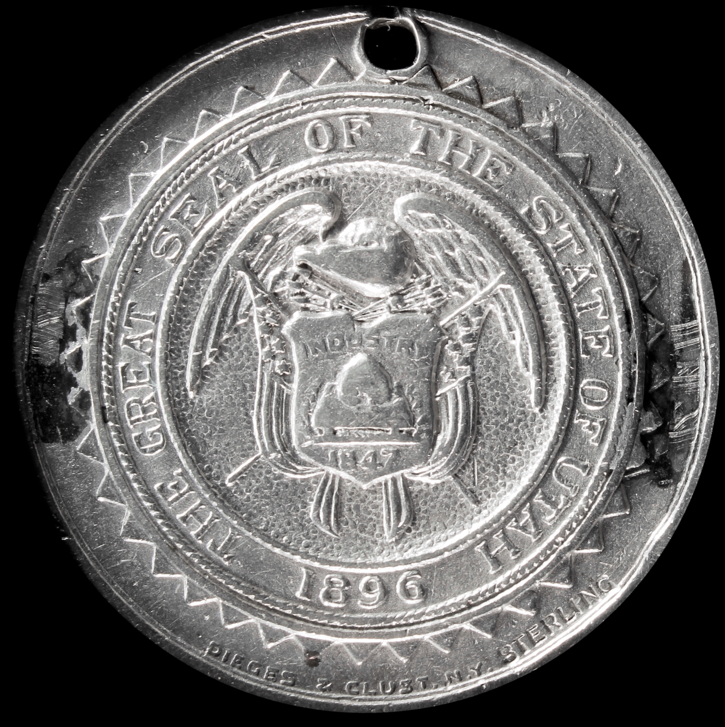 HK-358 1909 Alaska-Yukon-Pacific Exposition SILVER Utah Exhibit SCD