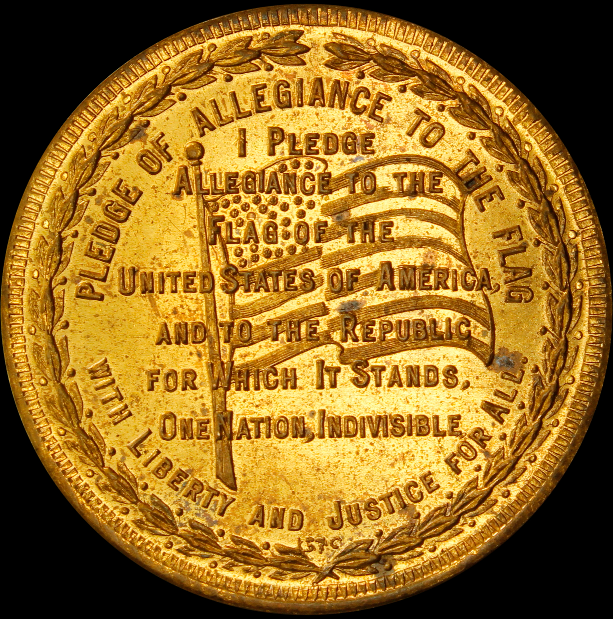 HK-486 1939 GGIE Pledge of Allegiance / Textured Seal SCD