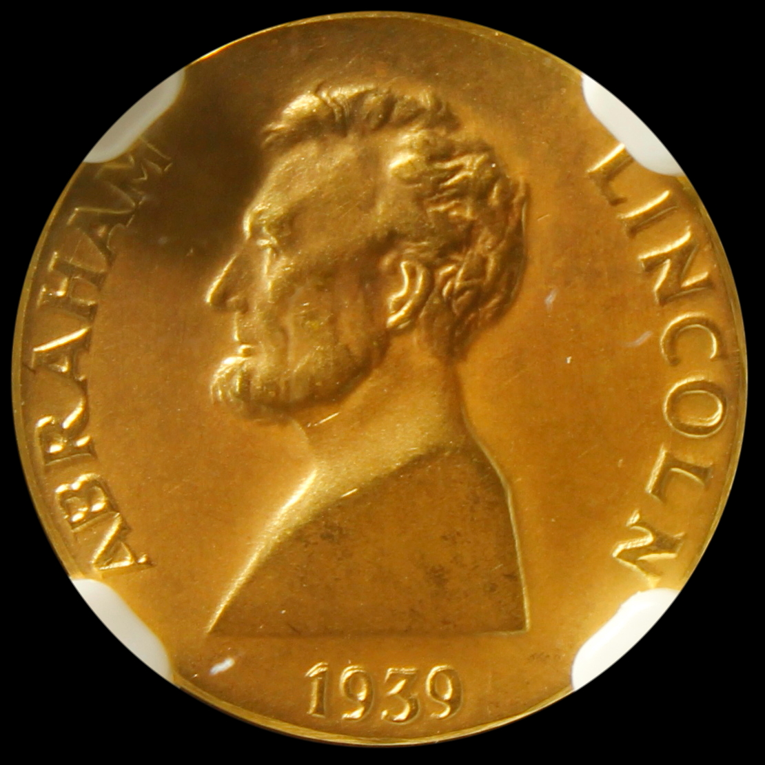 HK-493 1939 NYWF Abraham Lincoln – Gold Matte SCD