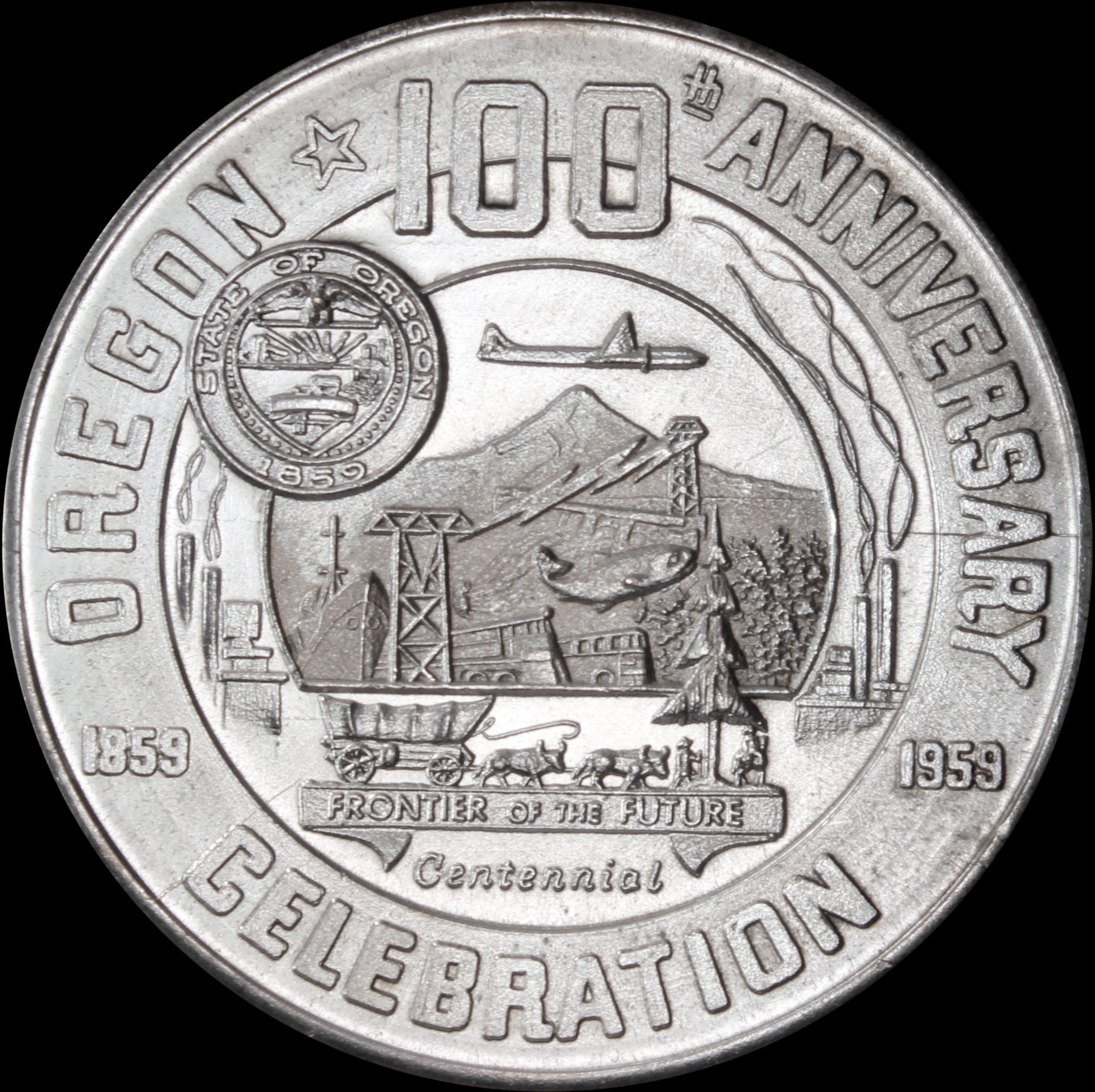 HK-558 1959 Oregon Statehood Centennial – Independence Wagon Train SCD