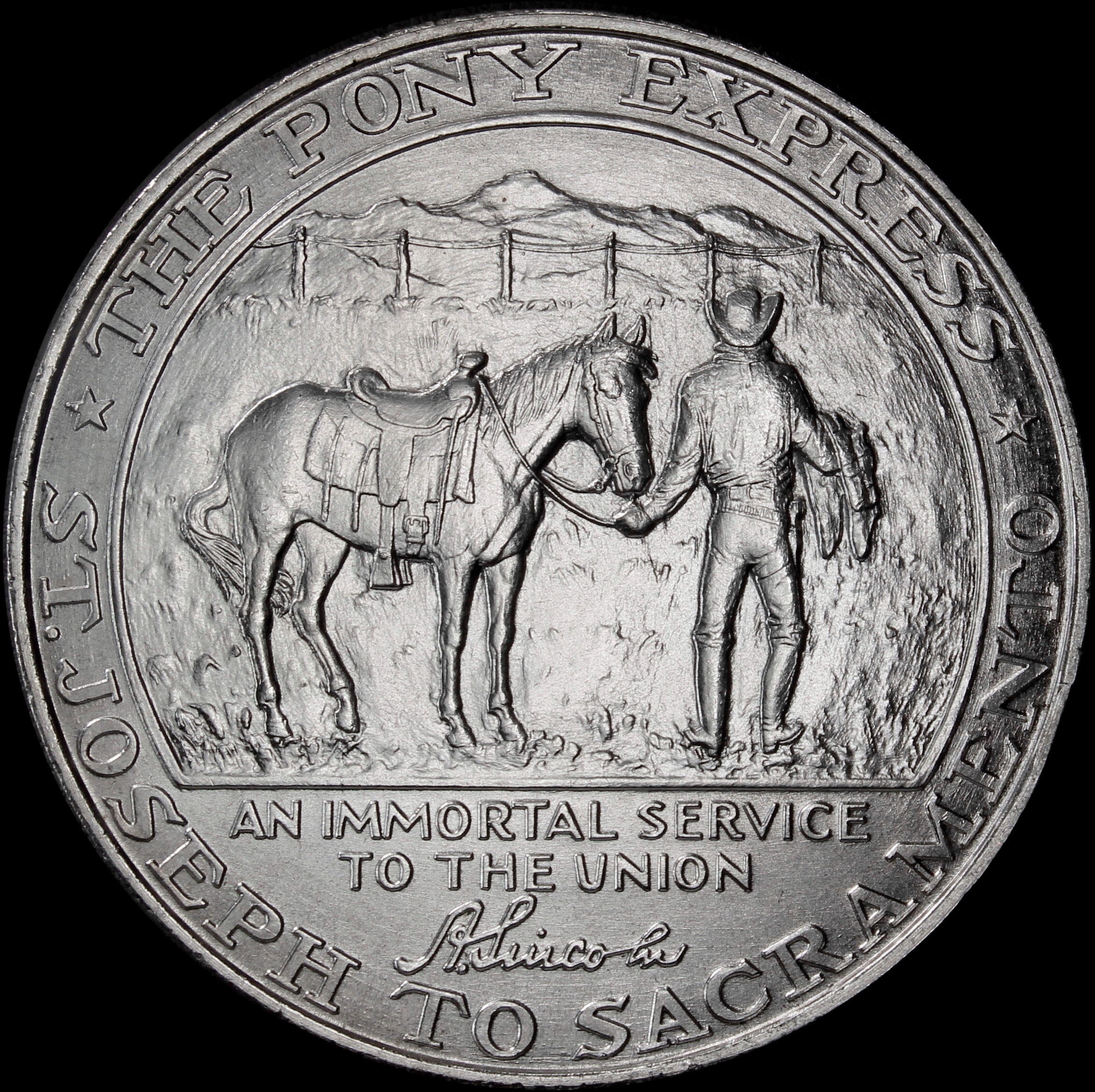 HK-588 1961 Pony Express Termination Silver SCD