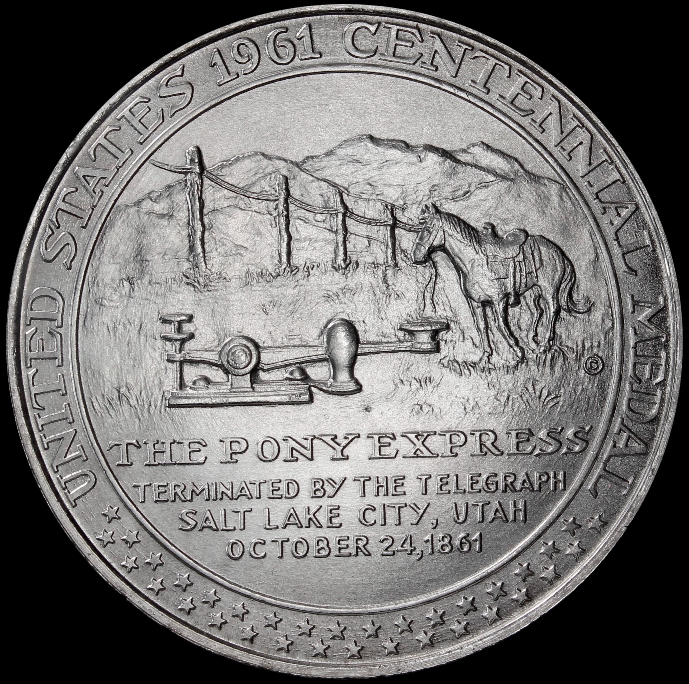 HK-588 1961 Pony Express Termination Silver SCD