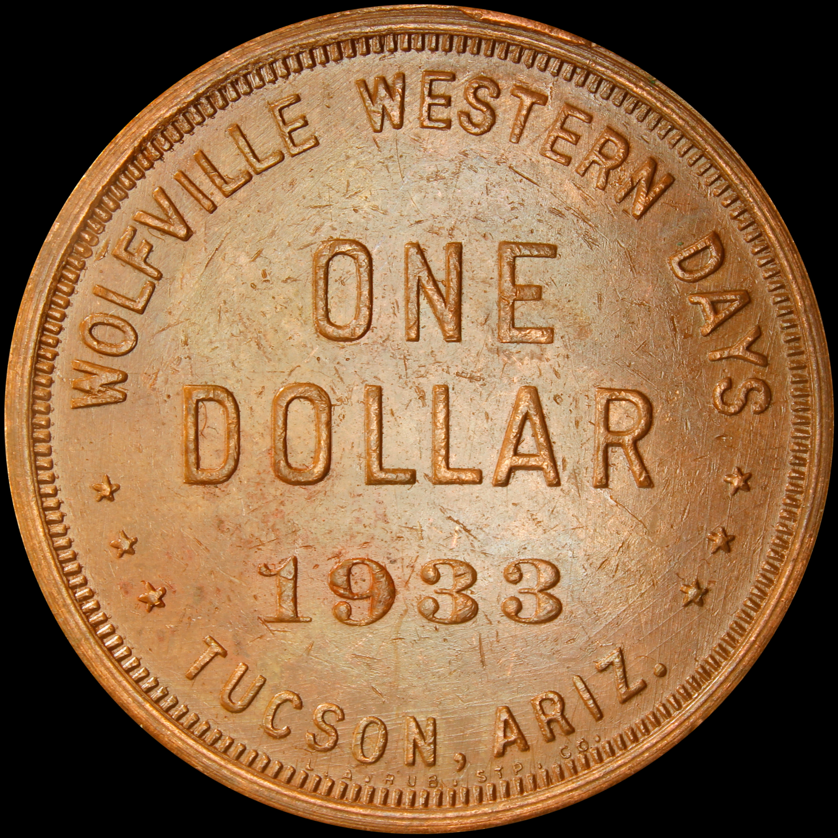 HK-689 1933 Wolfville Western Days SCD