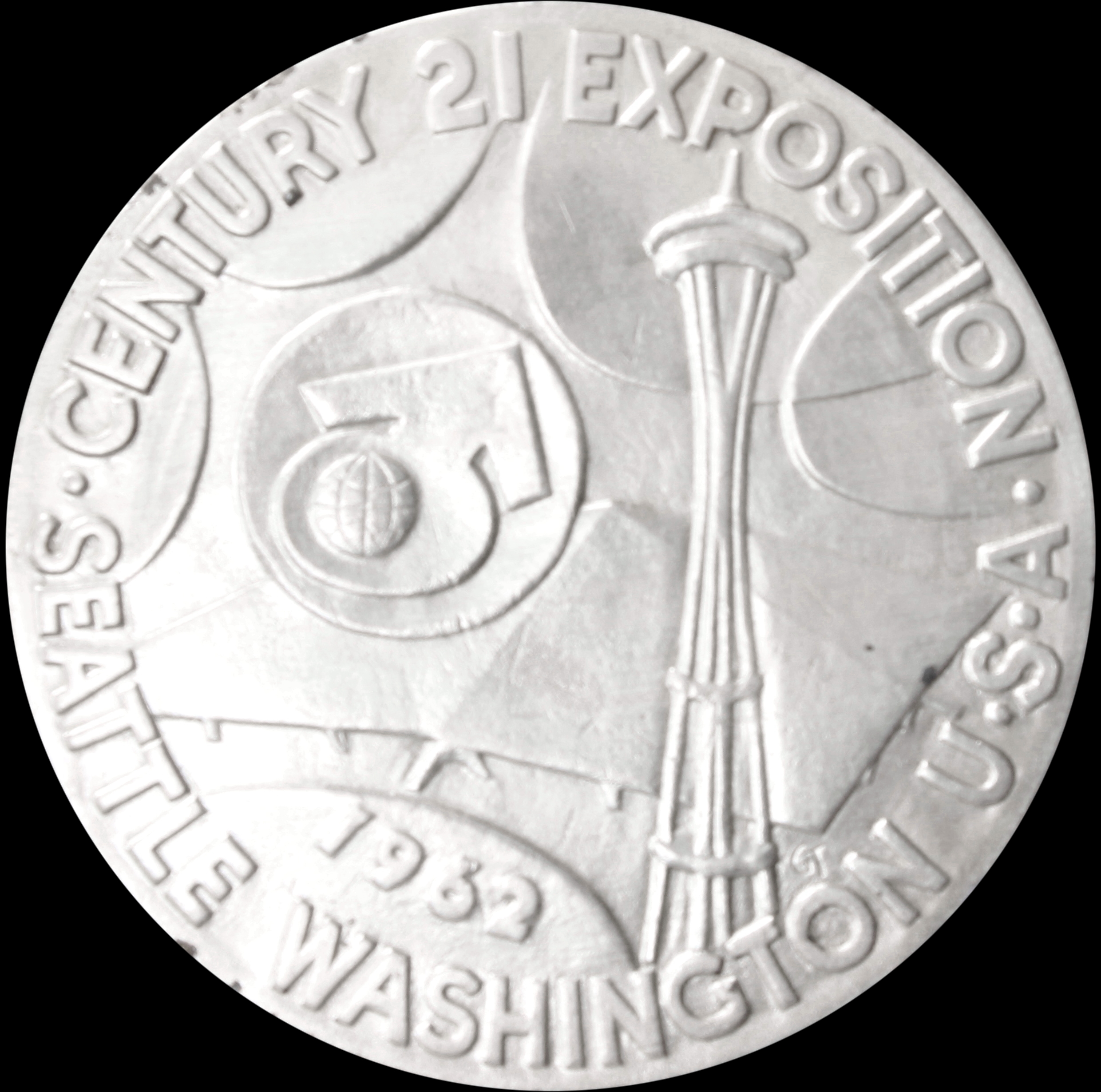 1962 Century 21 Exposition Official Silver SCD