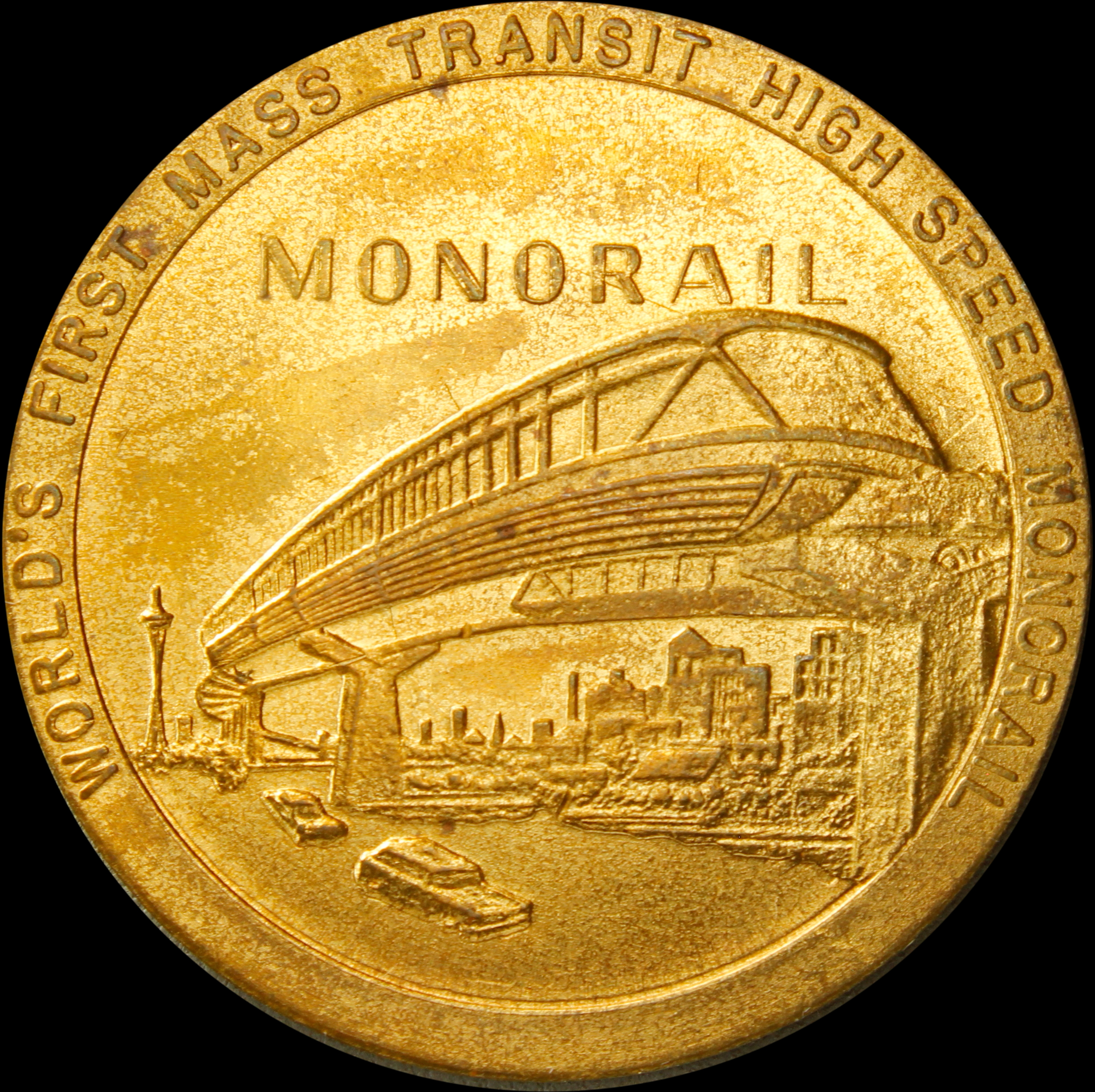 1962 Century 21 Exposition Low Relief Monorail SCD