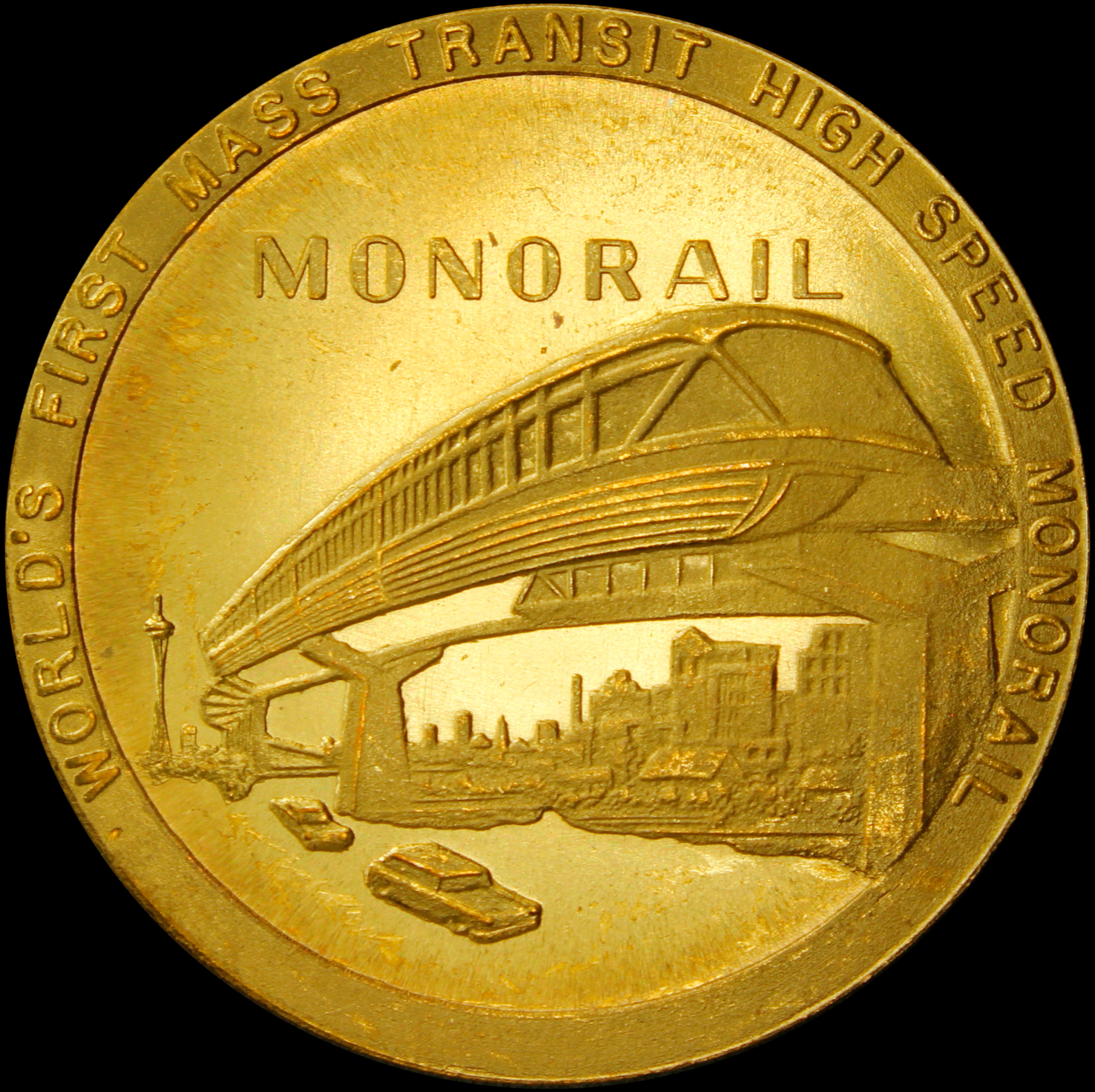 1962 Century 21 Exposition Low Relief Monorail SCD
