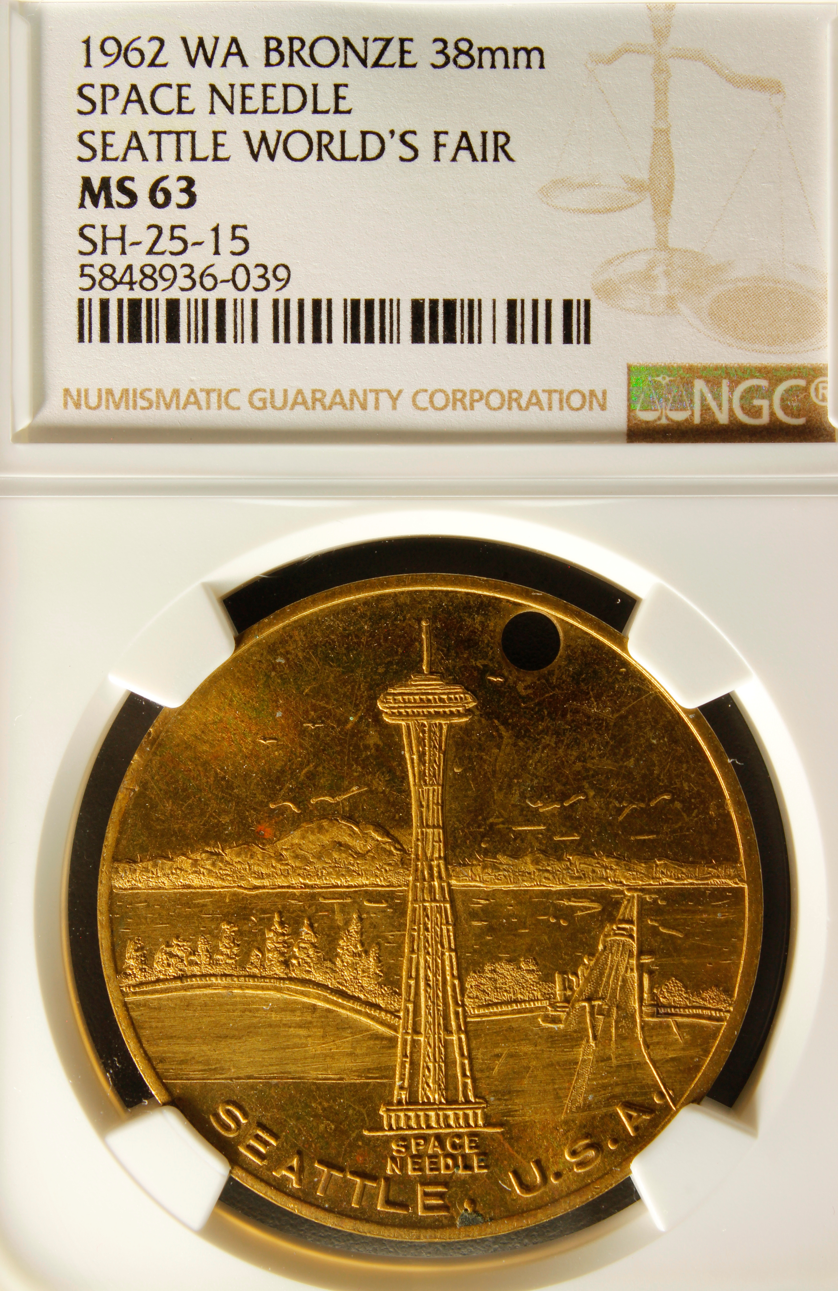 1962 Century 21 Space Needle Monument SCD