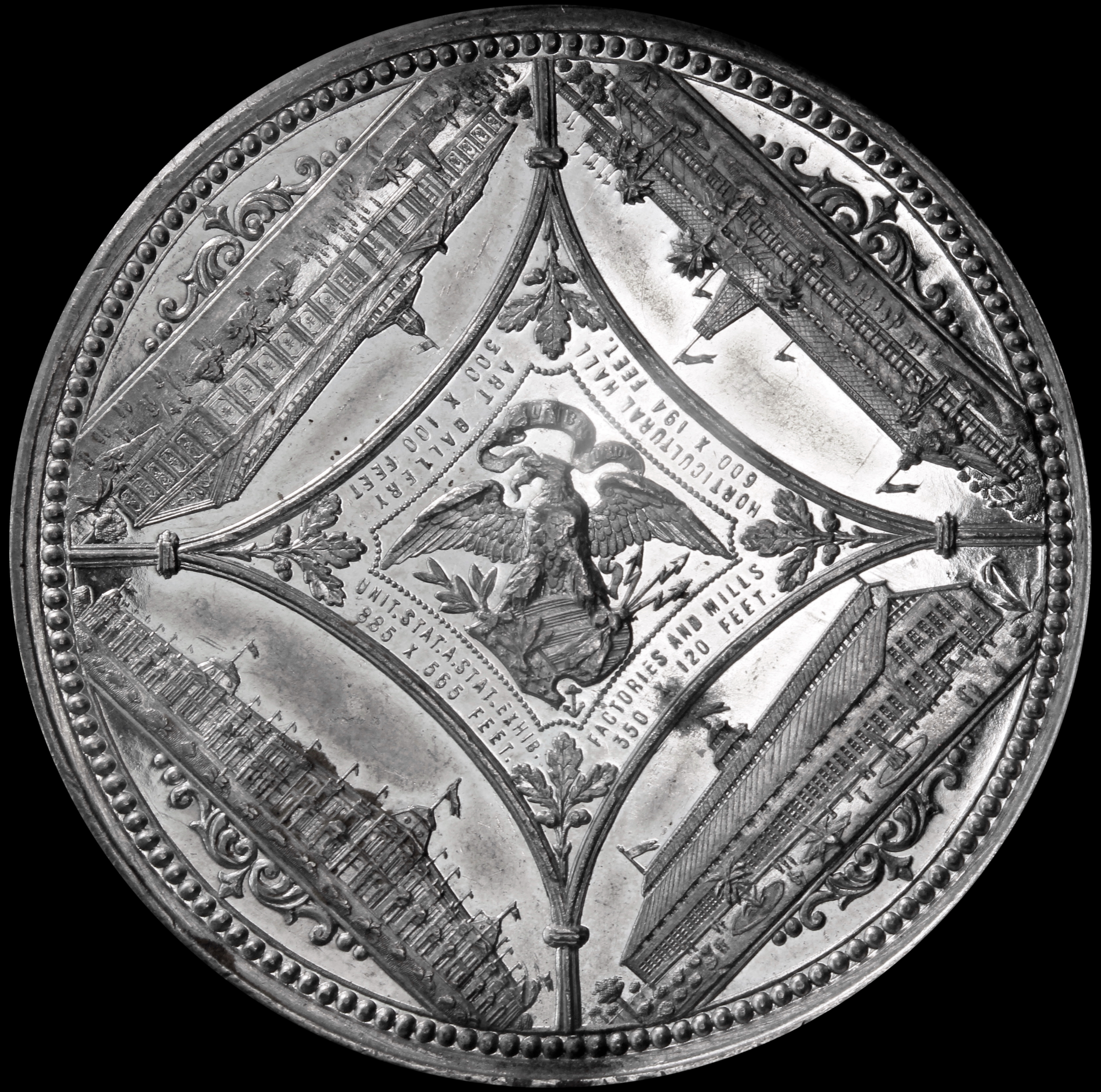 1884-1885 Industrial Cotton Main Building Medal