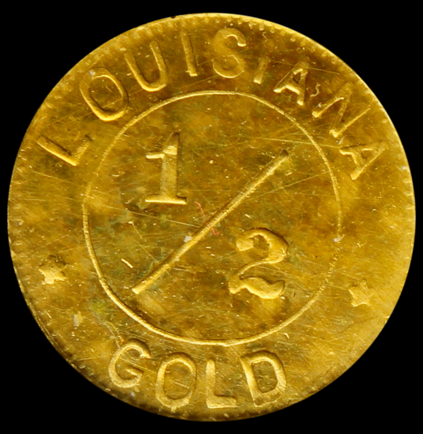 1904 Louisiana Purchase Exposition 1/2 Dollar & 1/4 Dollar Gold Token