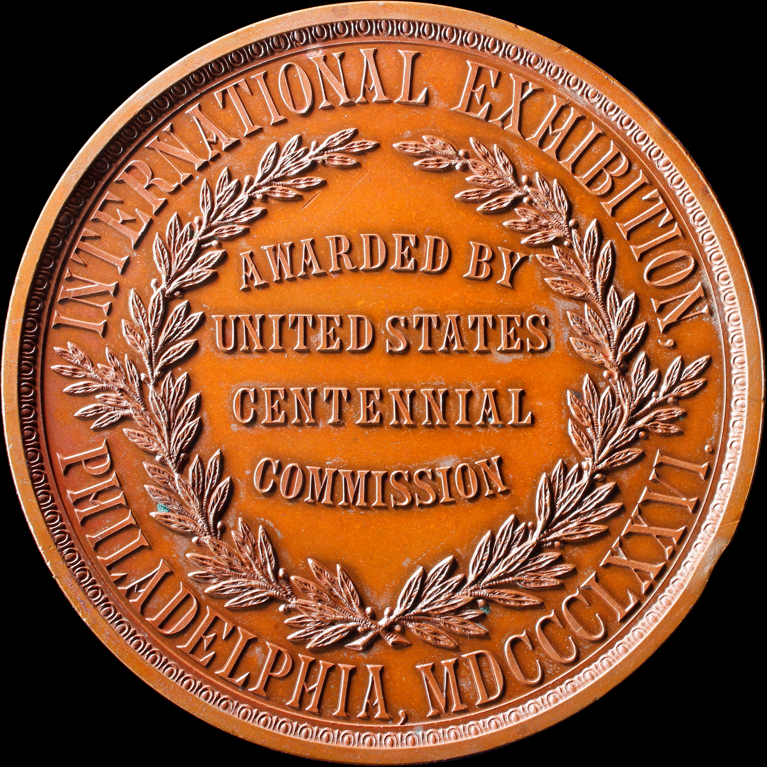 1876 United States Centennial Commission Award Medal