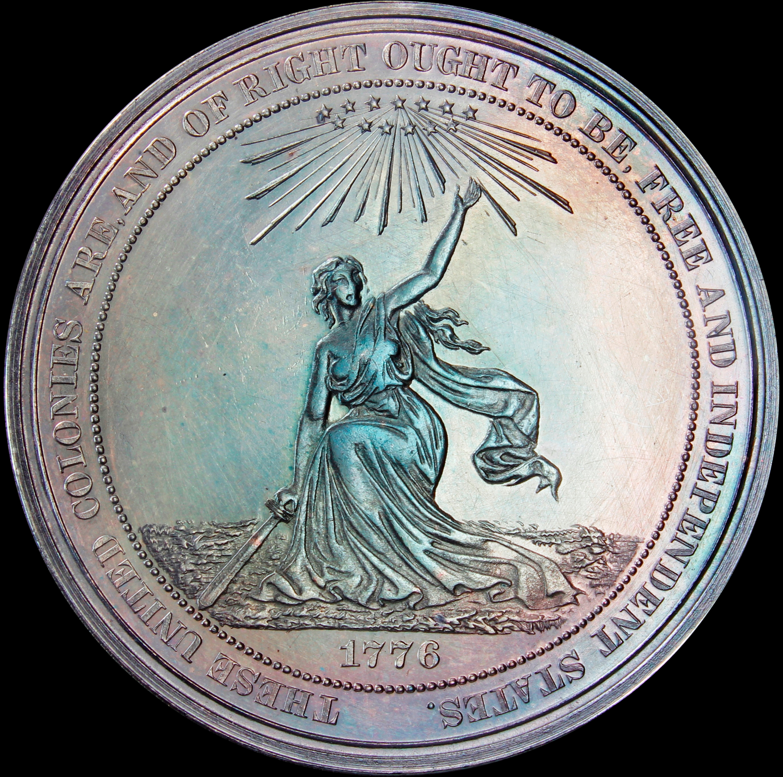 HK-20 - 2 1876 U.S. Centennial Exposition Official Medals in Original Box